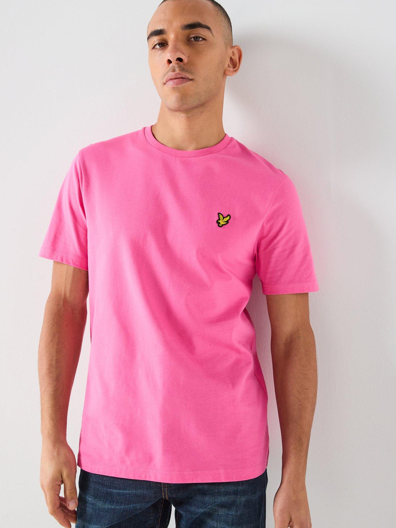 Lyle & Scott Essentials Plain T-Shirt, Pink, Size 2Xl, Men
