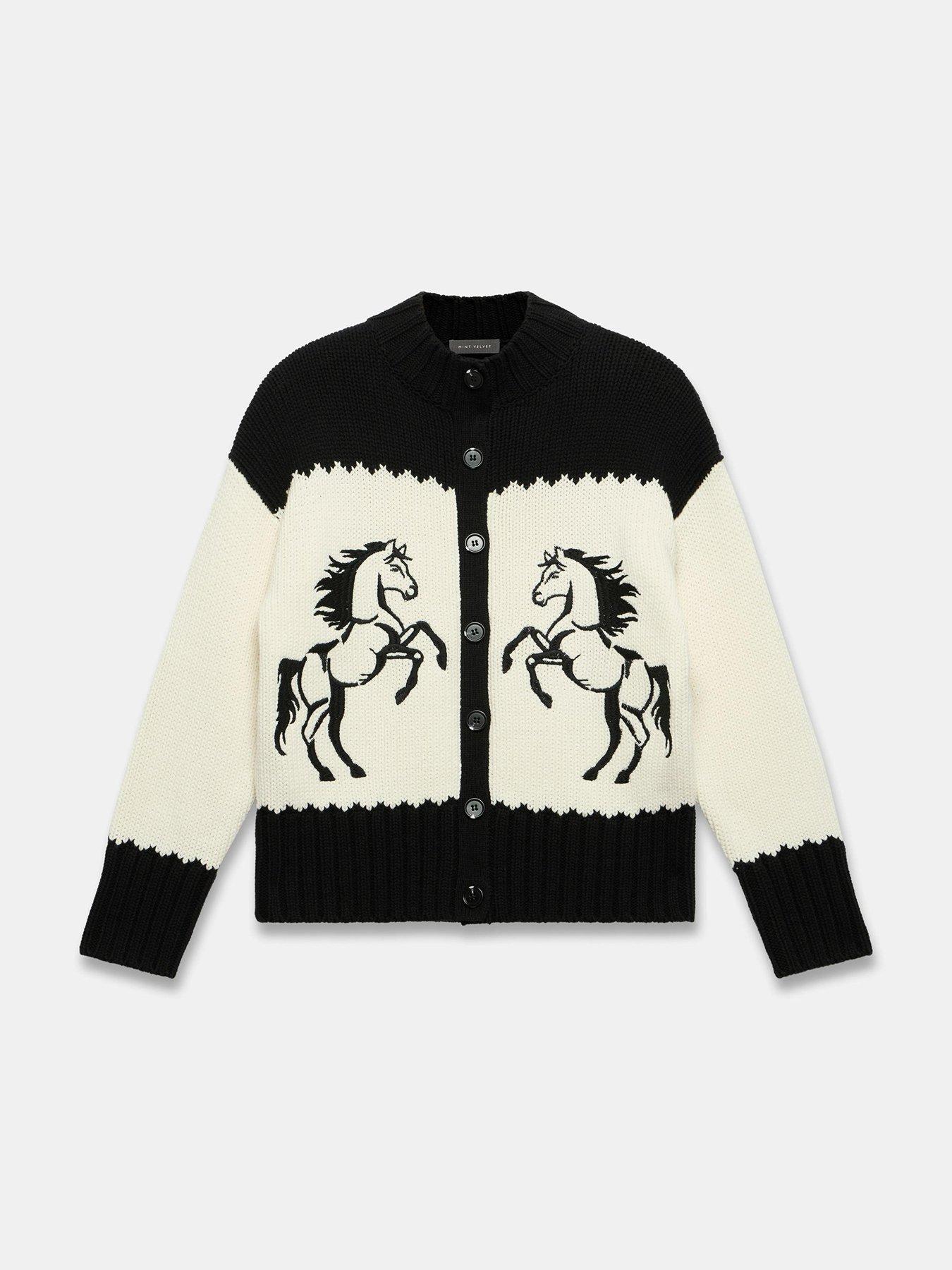 Mint Velvet Horse Cardigan - Black | Very