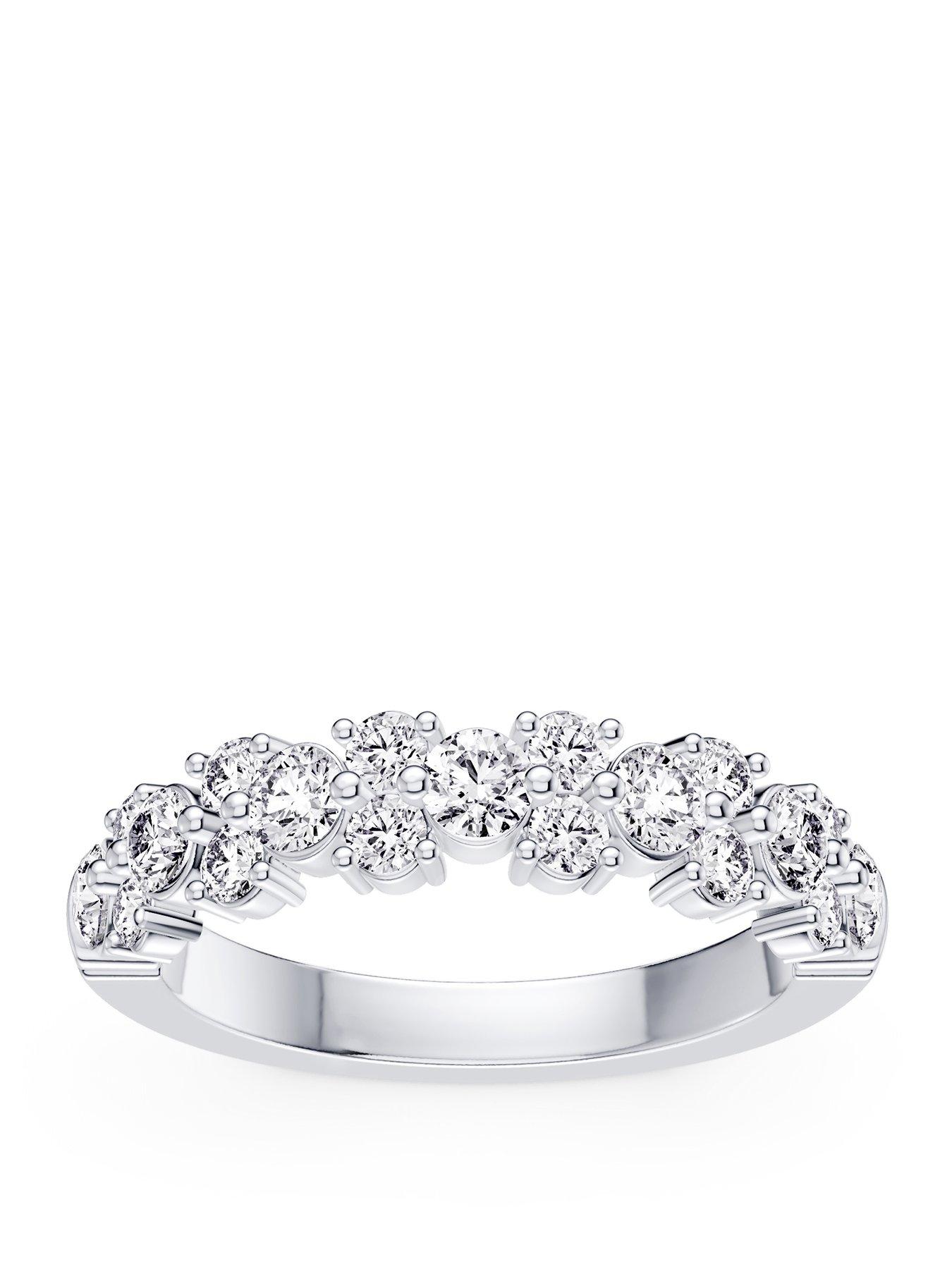 Ernest Jones Scatter Eternity 1Ct Diamond Ring - Platinum