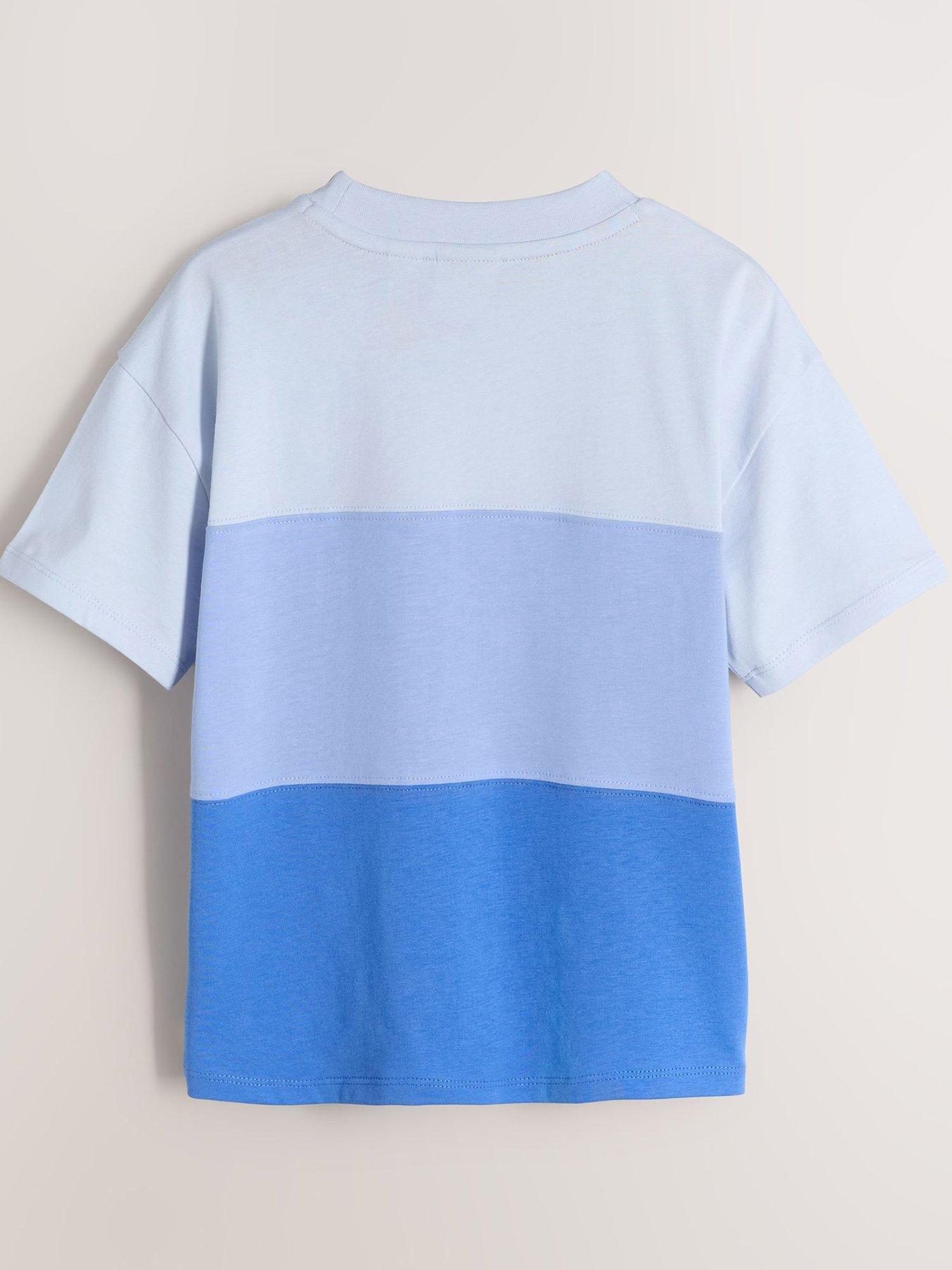 Image 2 of 6 of Paul Smith Junior Older Boys Zebra 3 Pack T-Shirts - Blue/White/Navy
