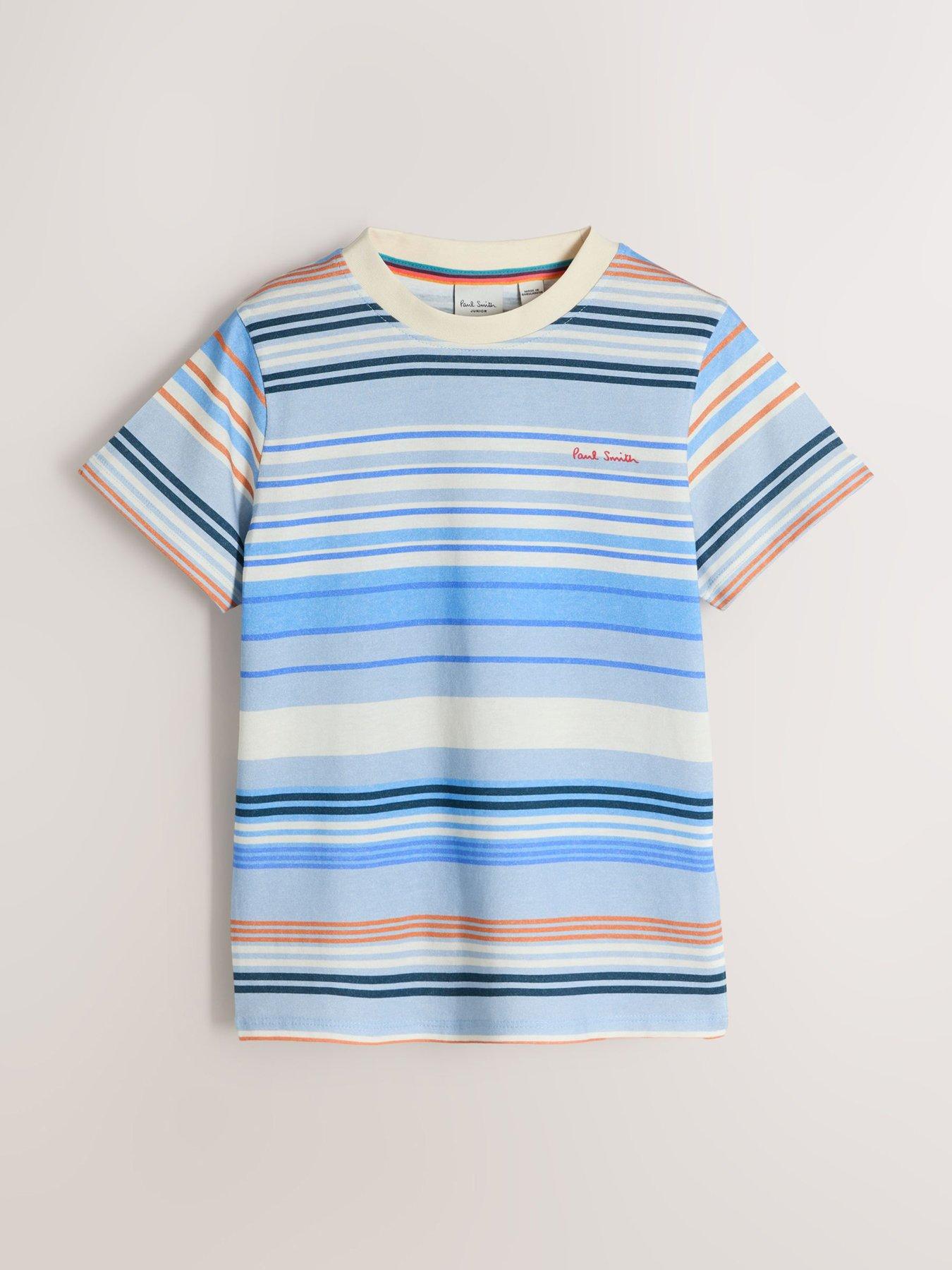 Image 3 of 6 of Paul Smith Junior Boys 3 Pack Stripe T-Shirts - Multi