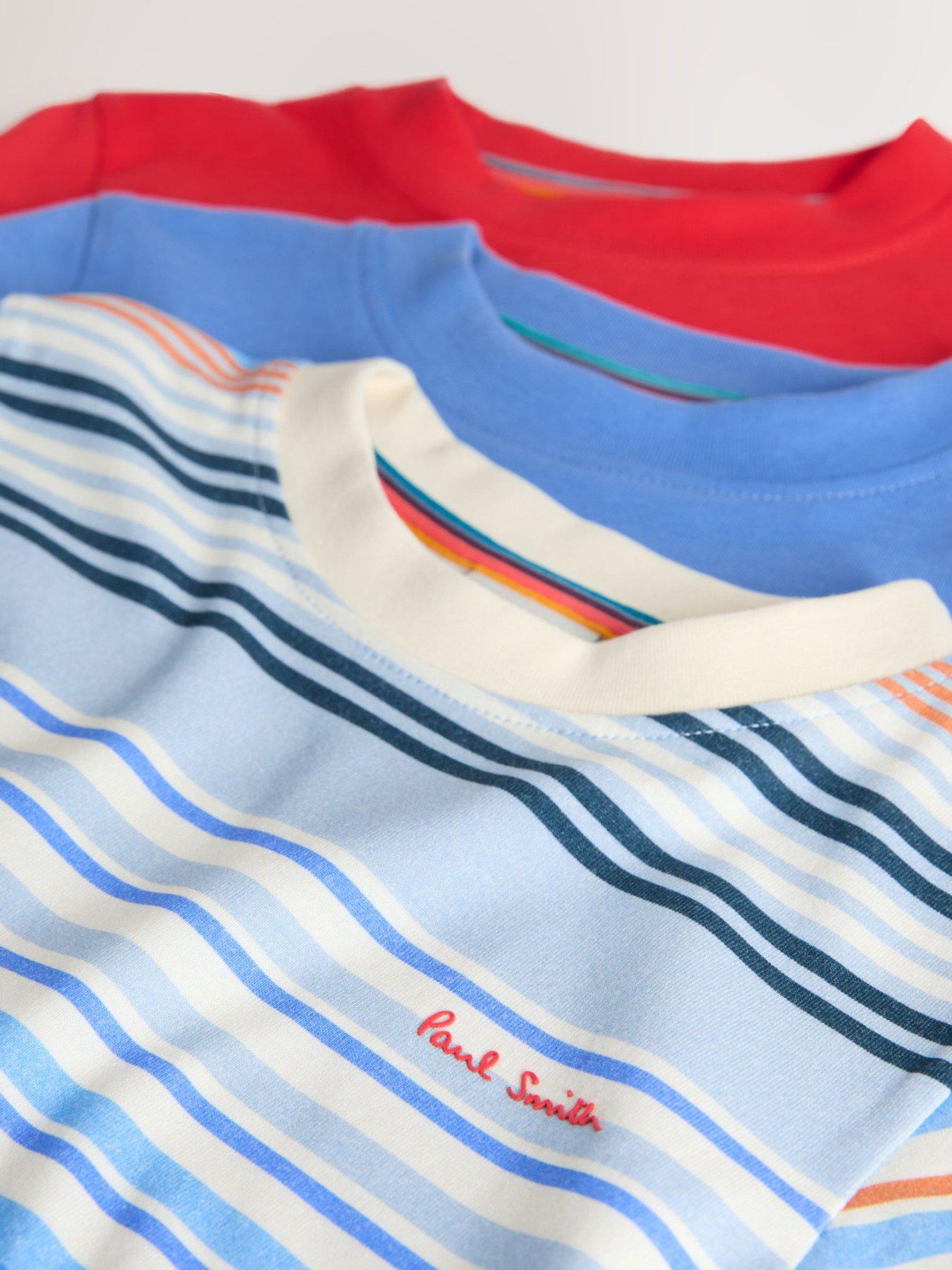 Image 5 of 6 of Paul Smith Junior Boys 3 Pack Stripe T-Shirts - Multi