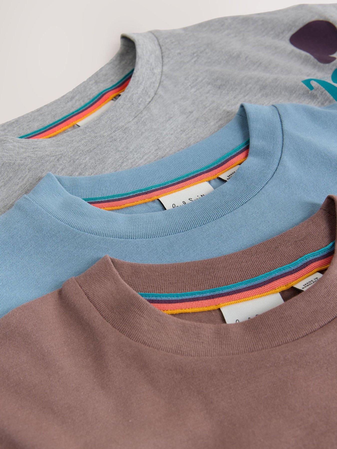 Image 2 of 7 of Paul Smith Junior Boys 3 Pack Graphic T-Shirts - Neutral