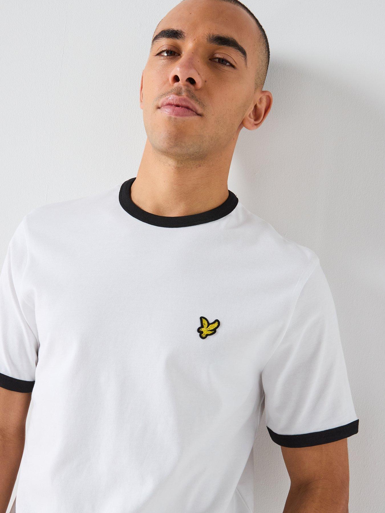 Image 4 of 4 of Lyle & Scott Ringer T-Shirt - White