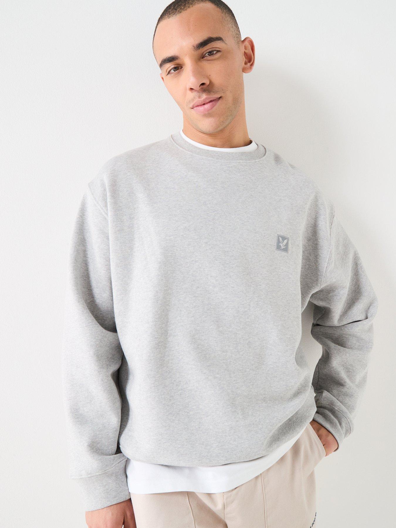 Lyle & Scott Loungewear Crew Neck Sweat And Short Set, Grey, Size Xl, Men