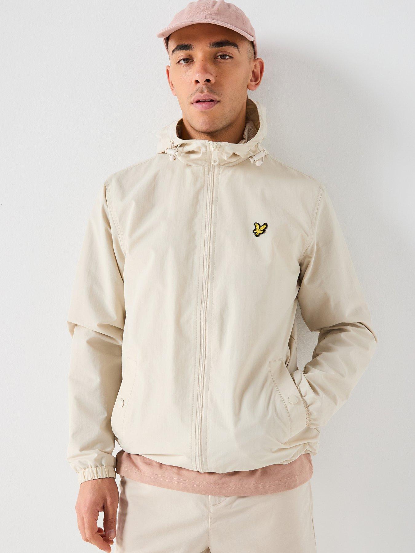 Lyle & Scott Zip Through Hooded Jacket - Beige