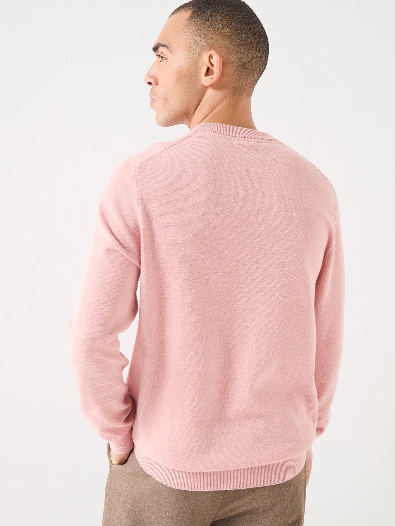 Image 2 of 5 of Lyle & Scott Cotton Crew Knitted Jumper - Pink