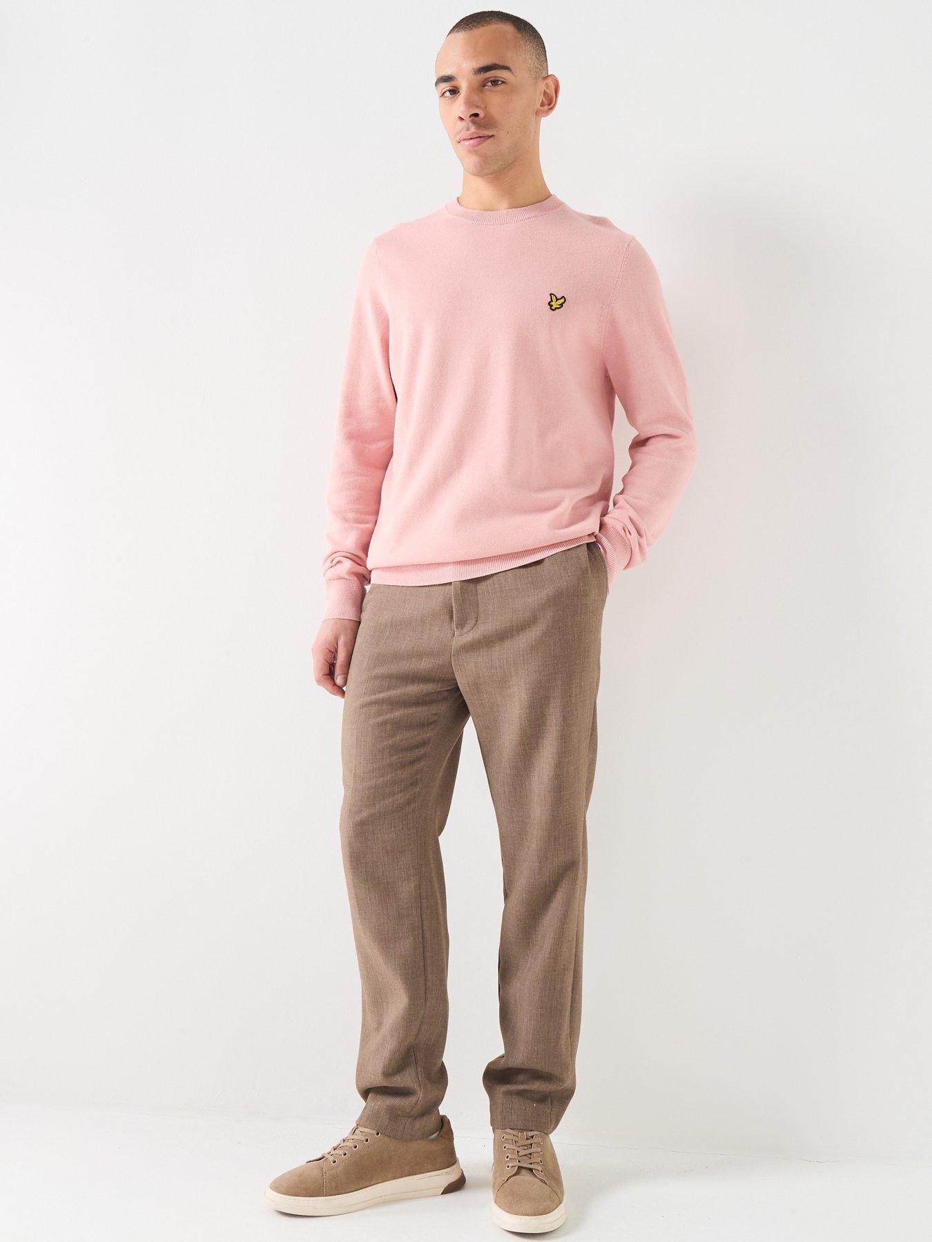 Image 3 of 5 of Lyle & Scott Cotton Crew Knitted Jumper - Pink