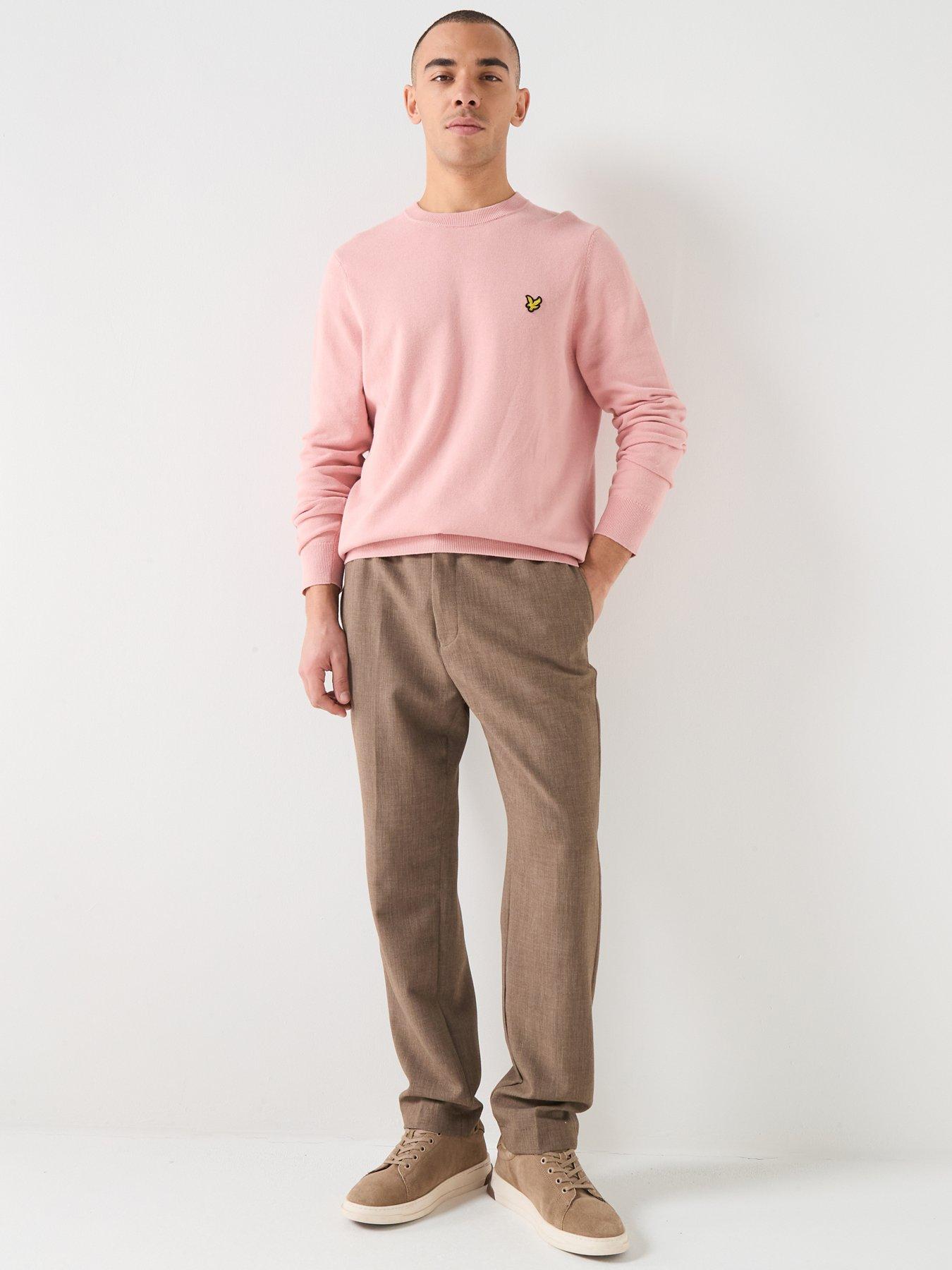 Image 5 of 5 of Lyle & Scott Cotton Crew Knitted Jumper - Pink