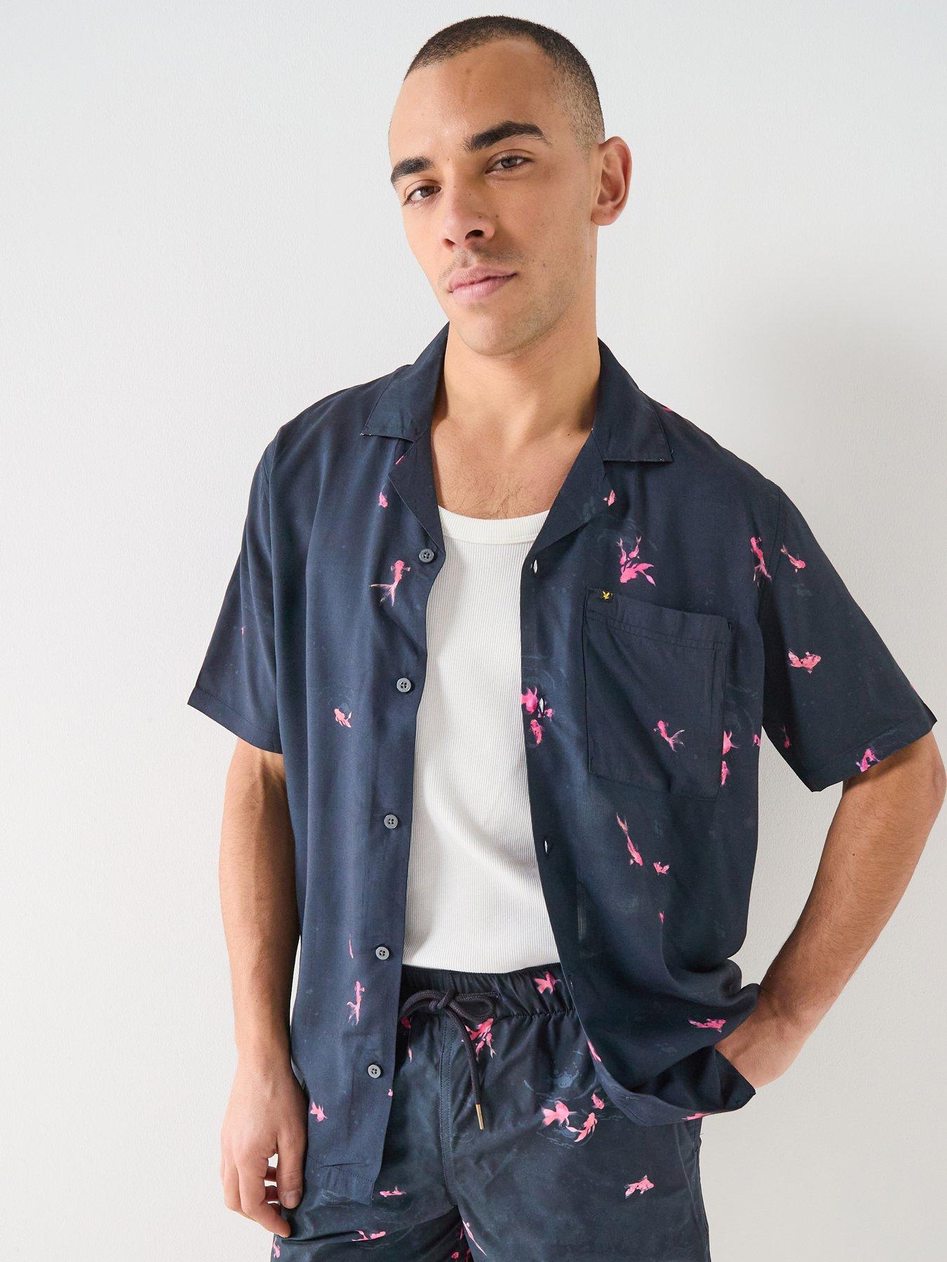 Lyle & Scott Goldfish Resort Shirt - Navy