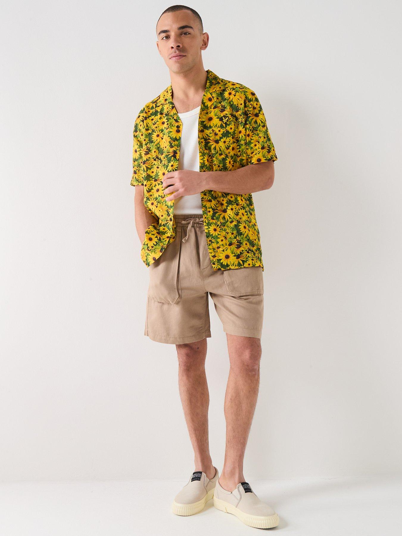 Image 5 of 5 of Lyle & Scott Linen Shorts - Beige