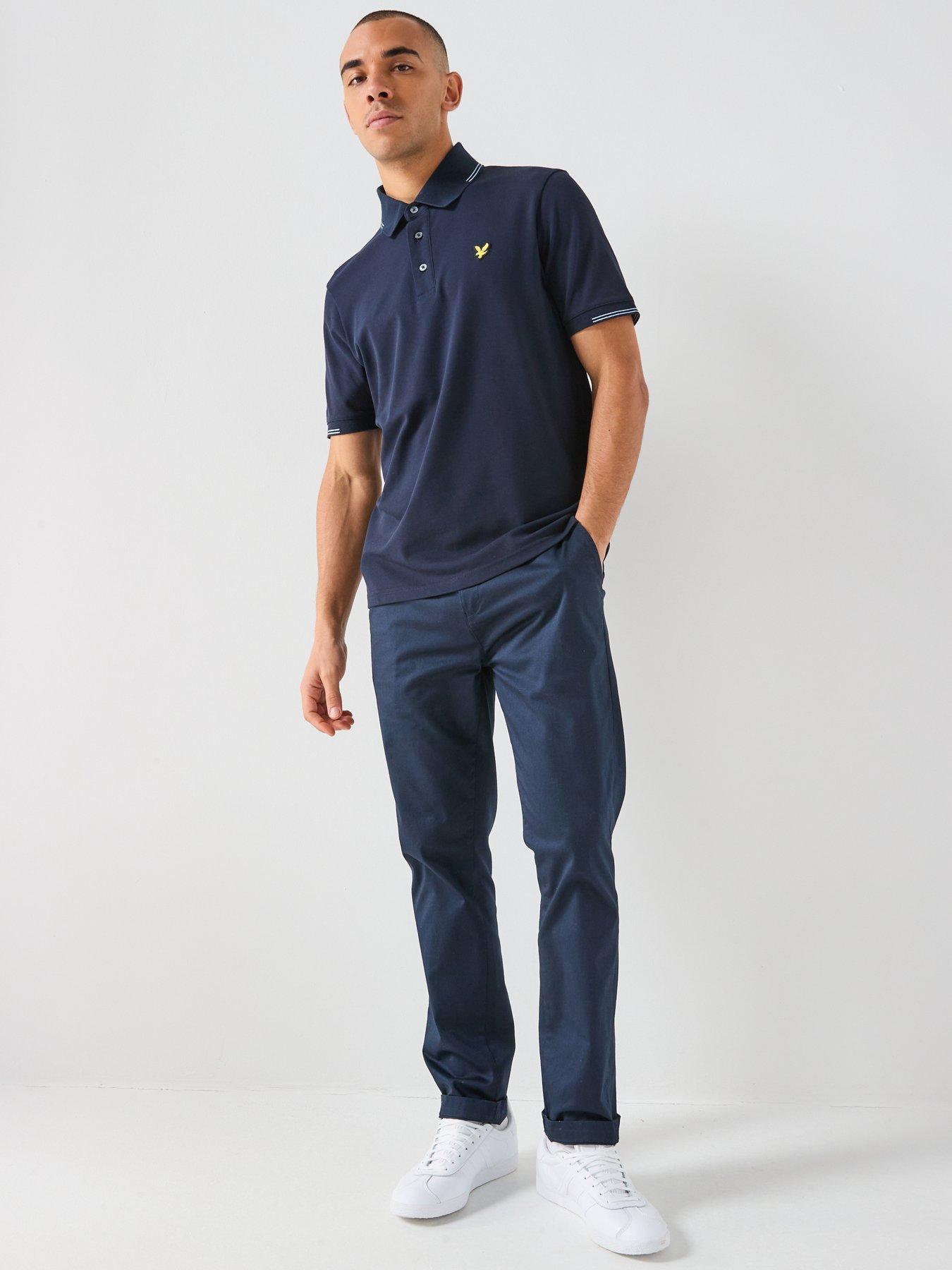 Image 5 of 5 of Lyle & Scott Fine Tipped Polo Shirt - Navy