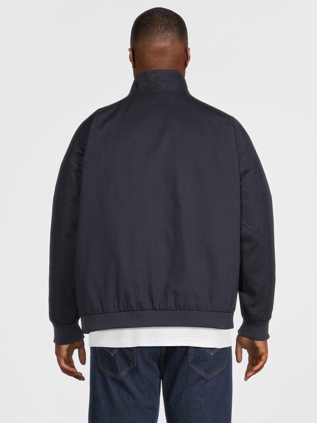 Image 2 of 6 of Lyle & Scott Big Tall Cotton Blend Harrington Jacket - Navy