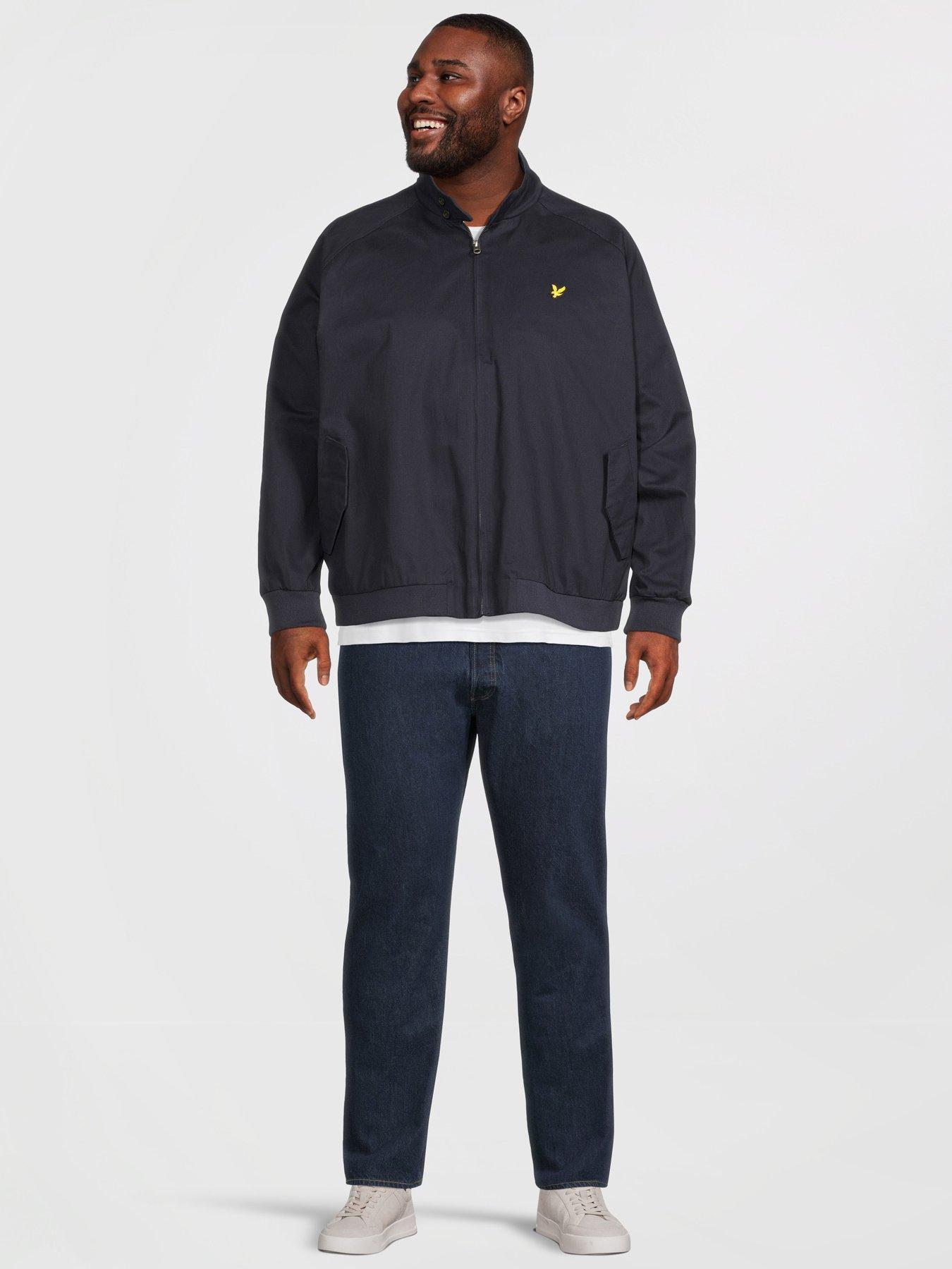 Image 3 of 6 of Lyle & Scott Big Tall Cotton Blend Harrington Jacket - Navy