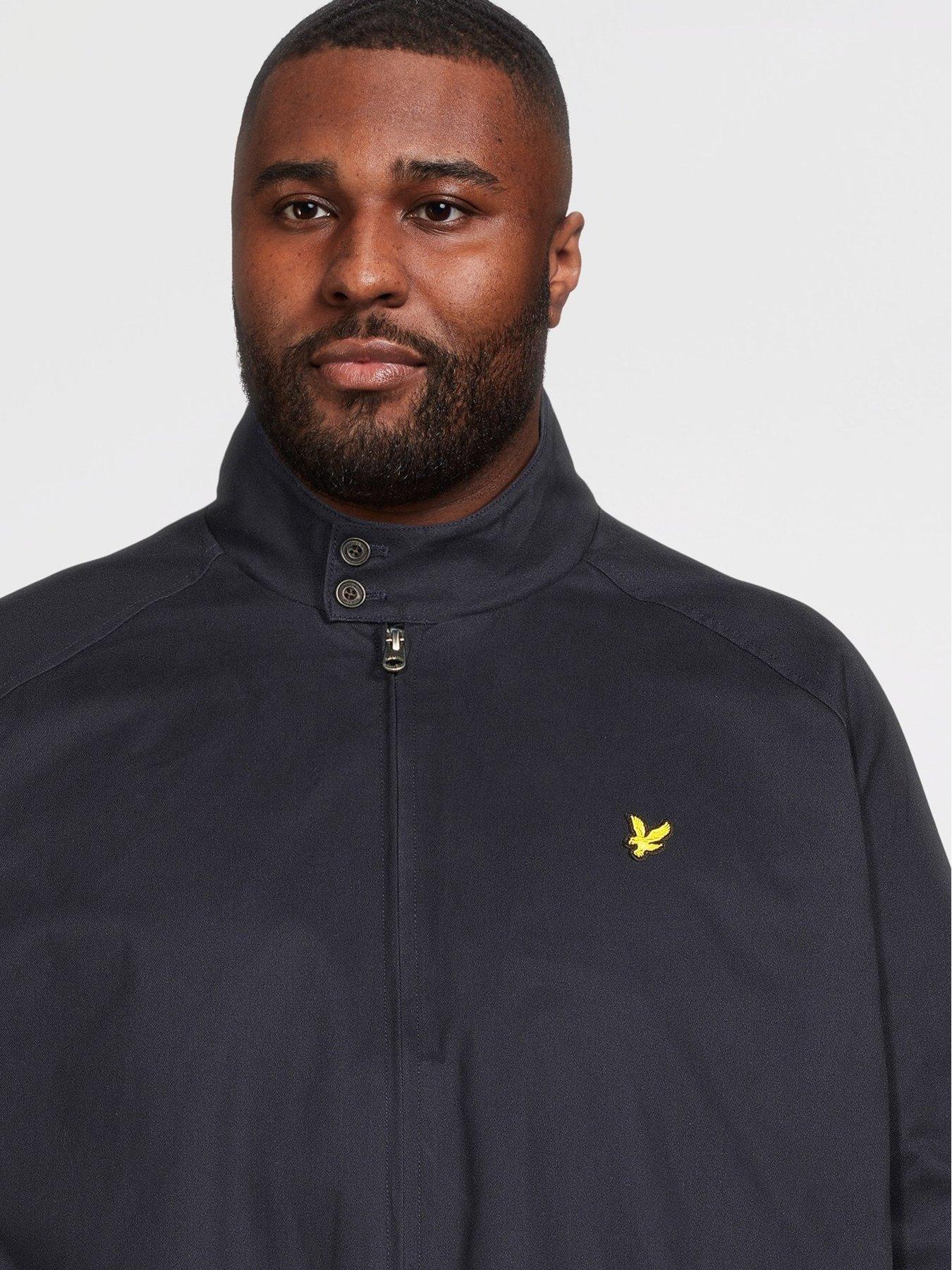 Image 4 of 6 of Lyle & Scott Big Tall Cotton Blend Harrington Jacket - Navy