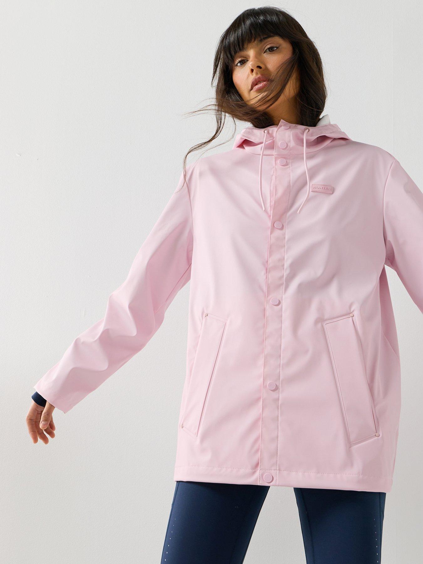 Hunter Izzy Pu Hooded Jacket - Parfait Pink