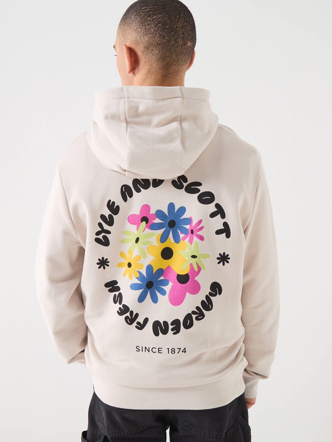Lyle & Scott Lyle  &  Scott Nature Graphic Pullover Hoodie -beige