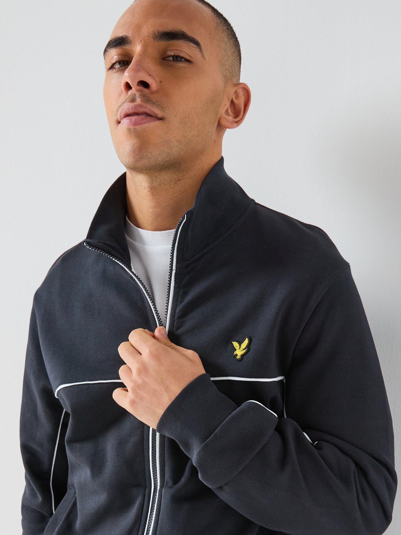 Image 4 of 6 of Lyle & Scott Piped Full Zip Track Top - Navy