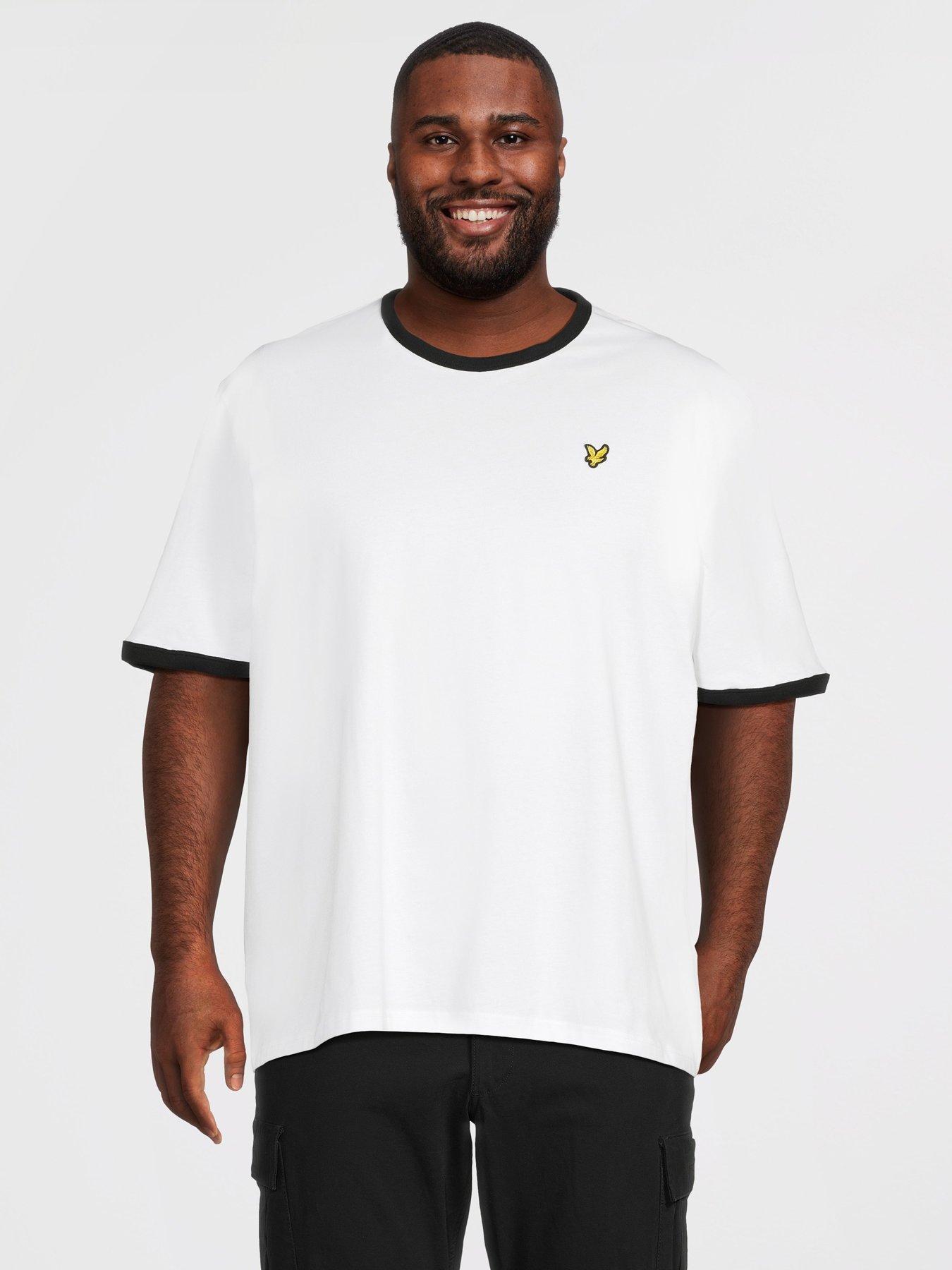 Lyle & Scott Big Tall Ringer T-Shirt - White