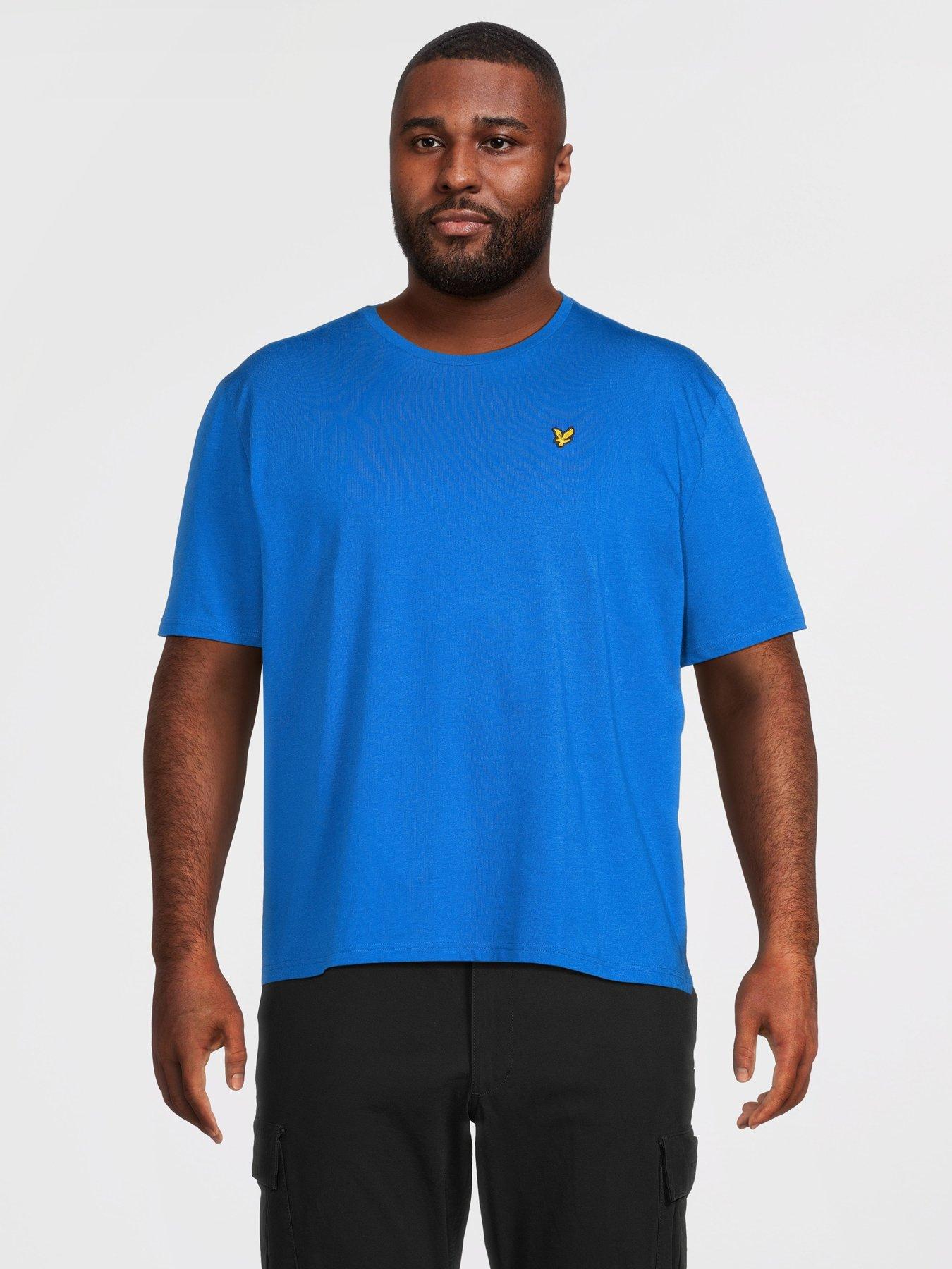 Lyle & Scott Big Tall Plain T-Shirt, Blue, Size 1Xl, Men