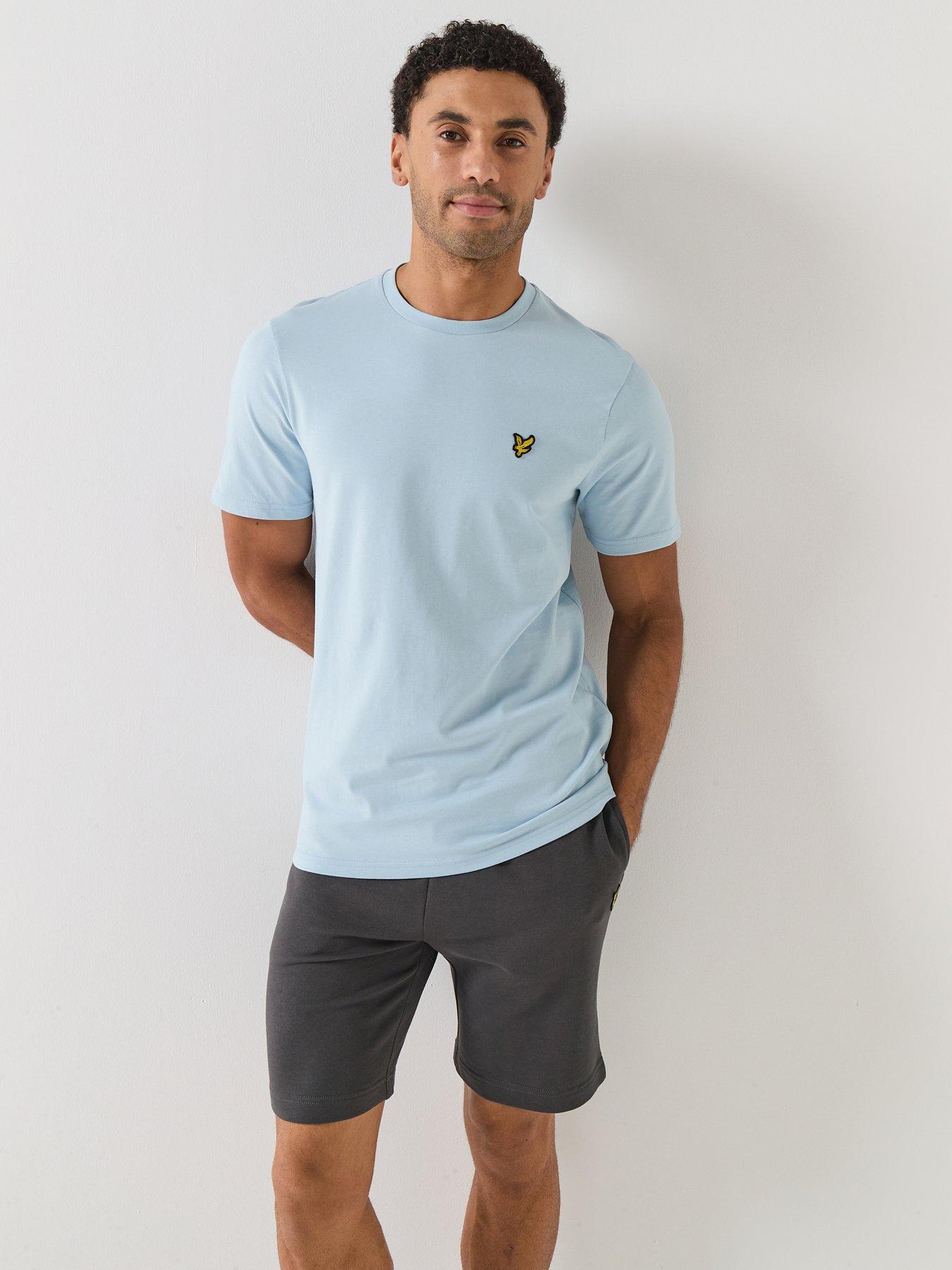 Lyle & Scott Essentials Plain T-Shirt, Light Blue, Size 2Xl, Men