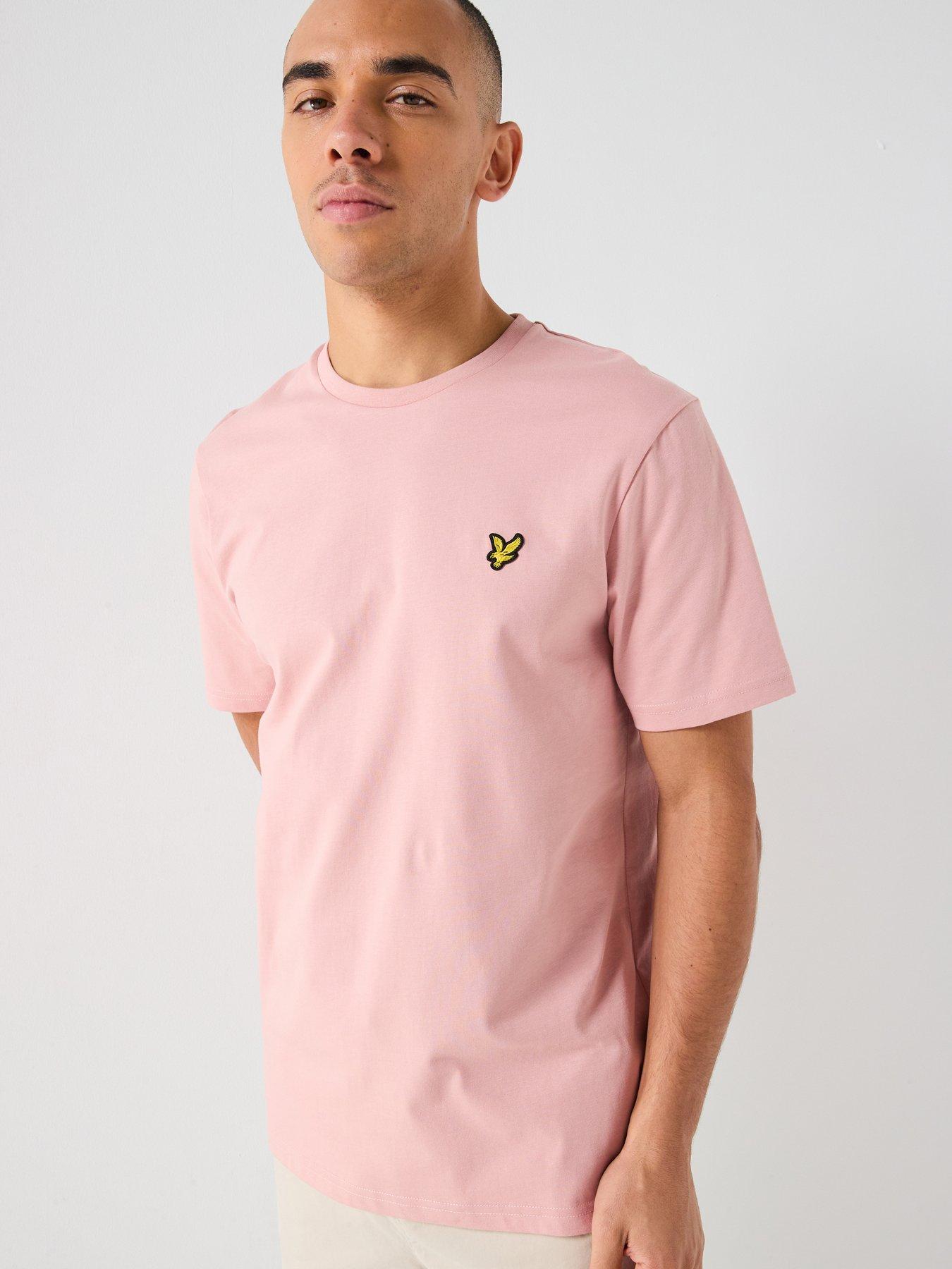 Lyle & Scott Essentials Plain T-Shirt, Pink, Size 2Xl, Men