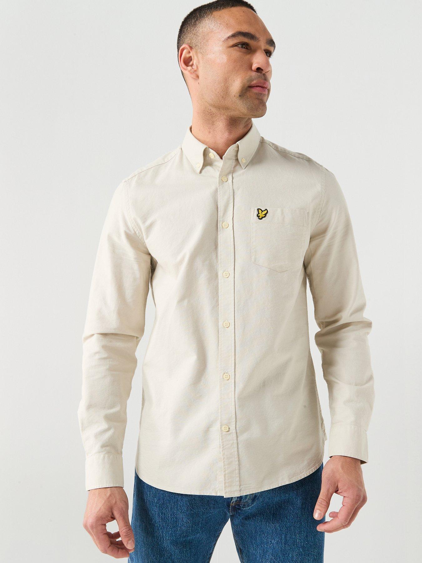 Lyle & Scott Plain Oxford Shirt - Beige