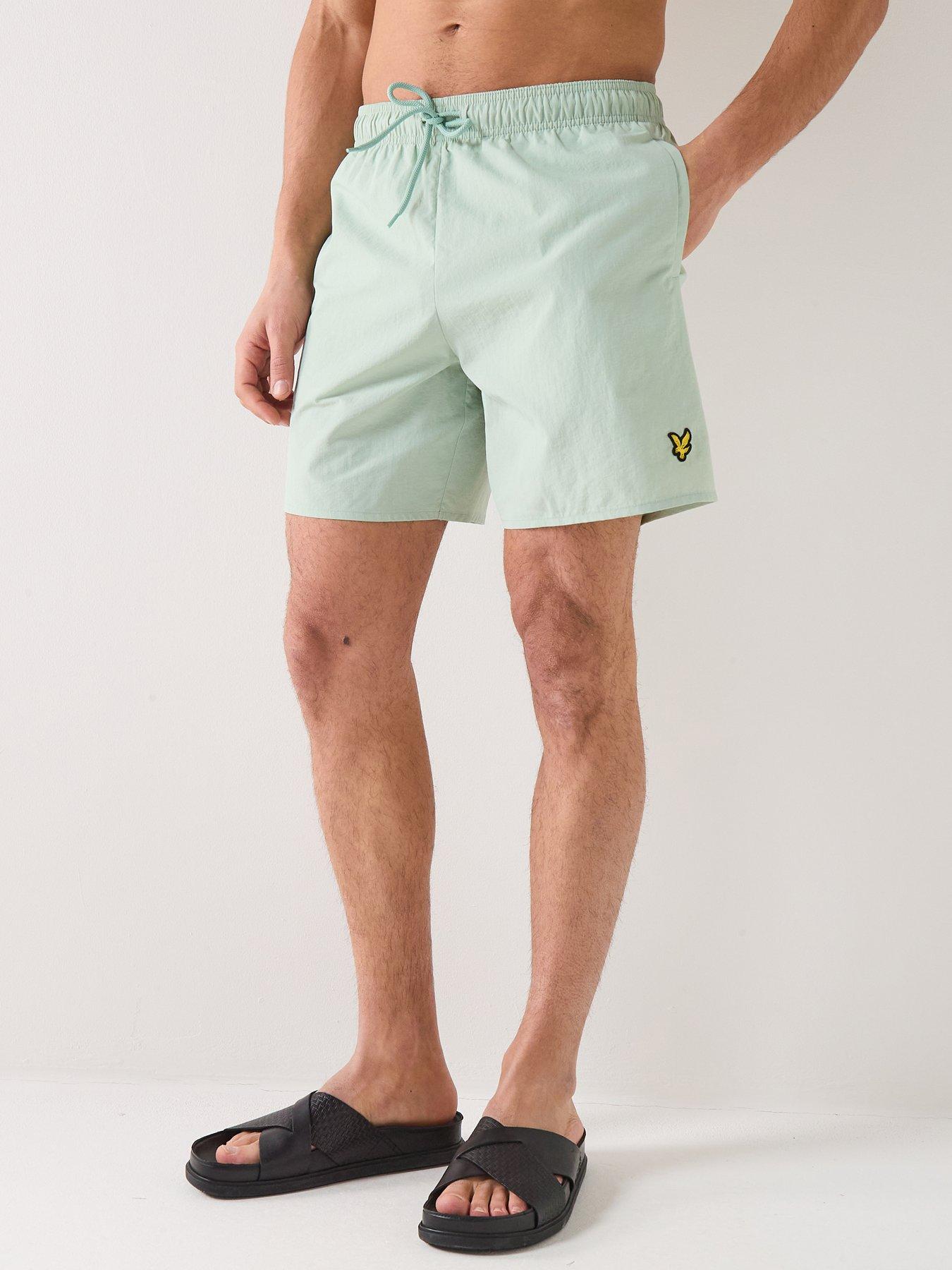 Lyle & Scott Plain Swim Shorts, Light Green, Size 2Xl, Men