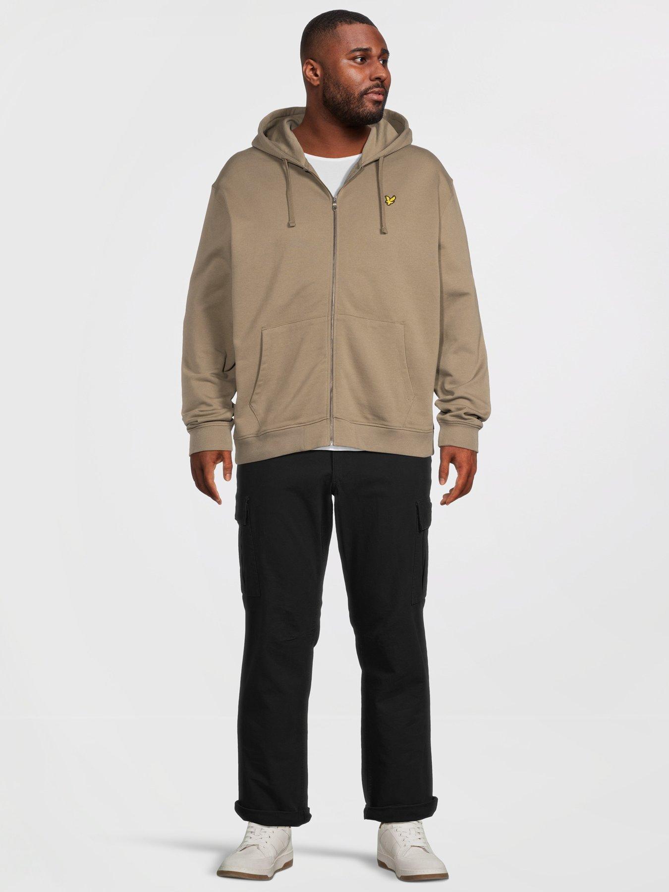 Image 3 of 5 of Lyle & Scott Big Tall Zip Through Hoodie - Khaki