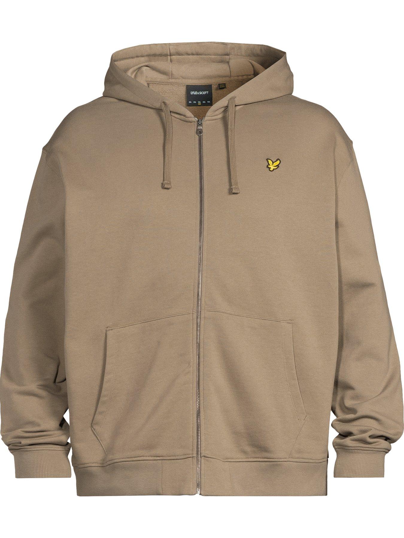 Image 5 of 5 of Lyle & Scott Big Tall Zip Through Hoodie - Khaki