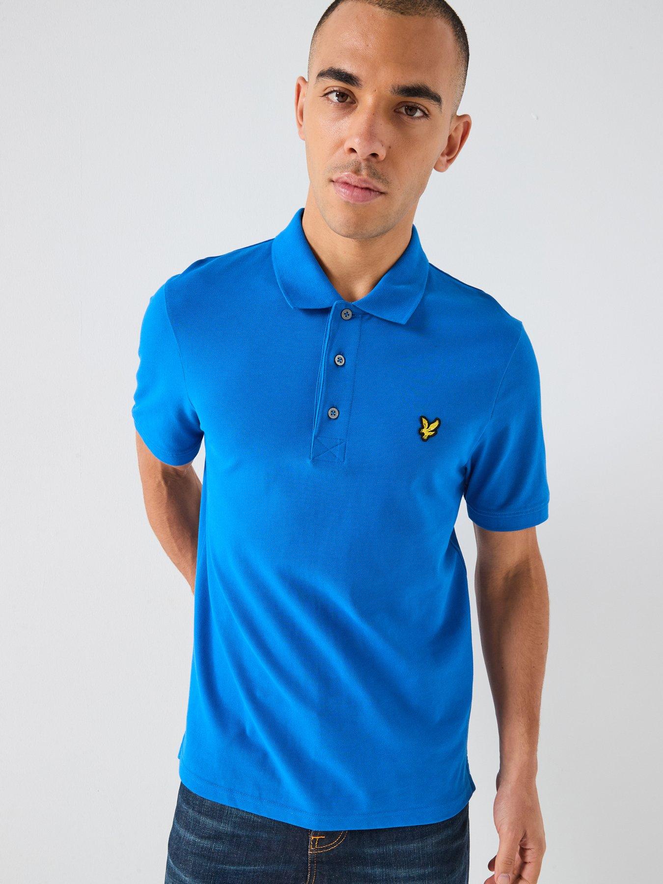 Lyle & Scott Lyle  &  Scott Essentials Plain Polo Shirt -blue
