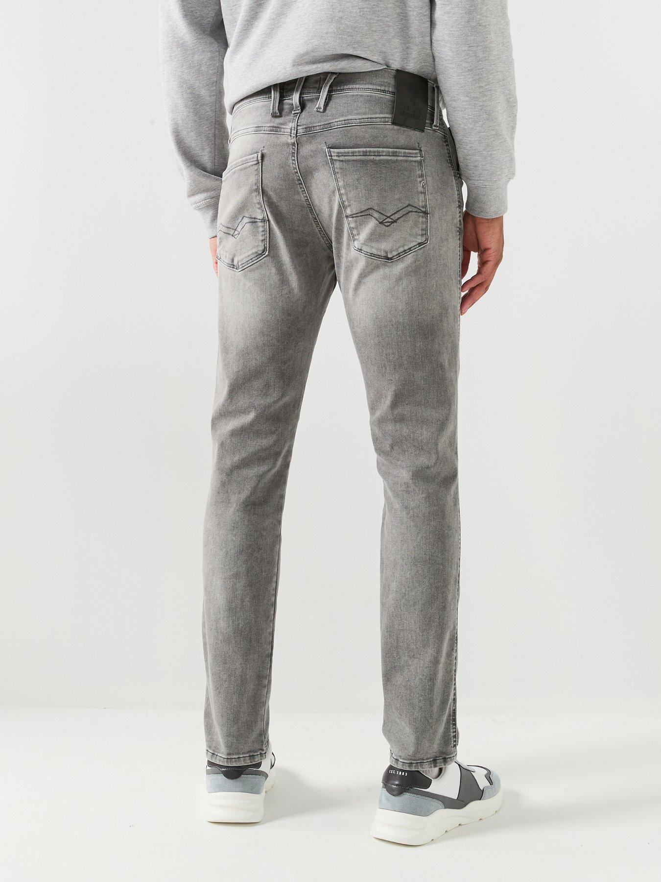Image 2 of 6 of Replay Anbass Slim Hyperflex Jeans - Grey