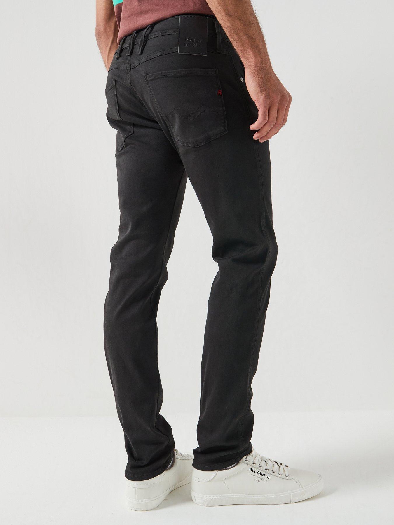 Image 2 of 6 of Replay Replay Anbass Slim Hyperflex Jeans - Black