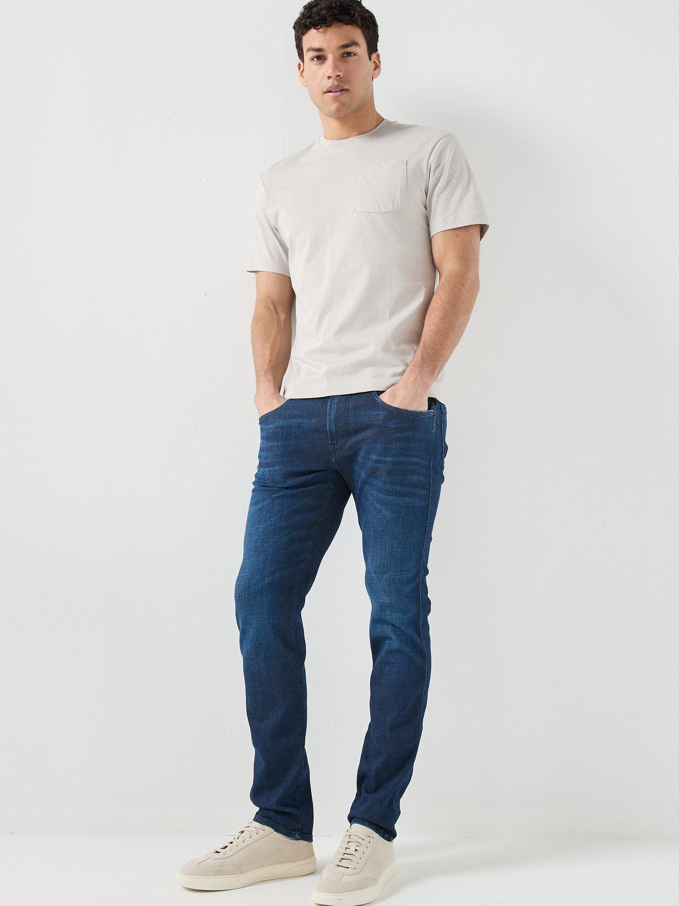 Image 3 of 5 of Replay Anbass Slim Hyperflex Jeans - Dark Blue