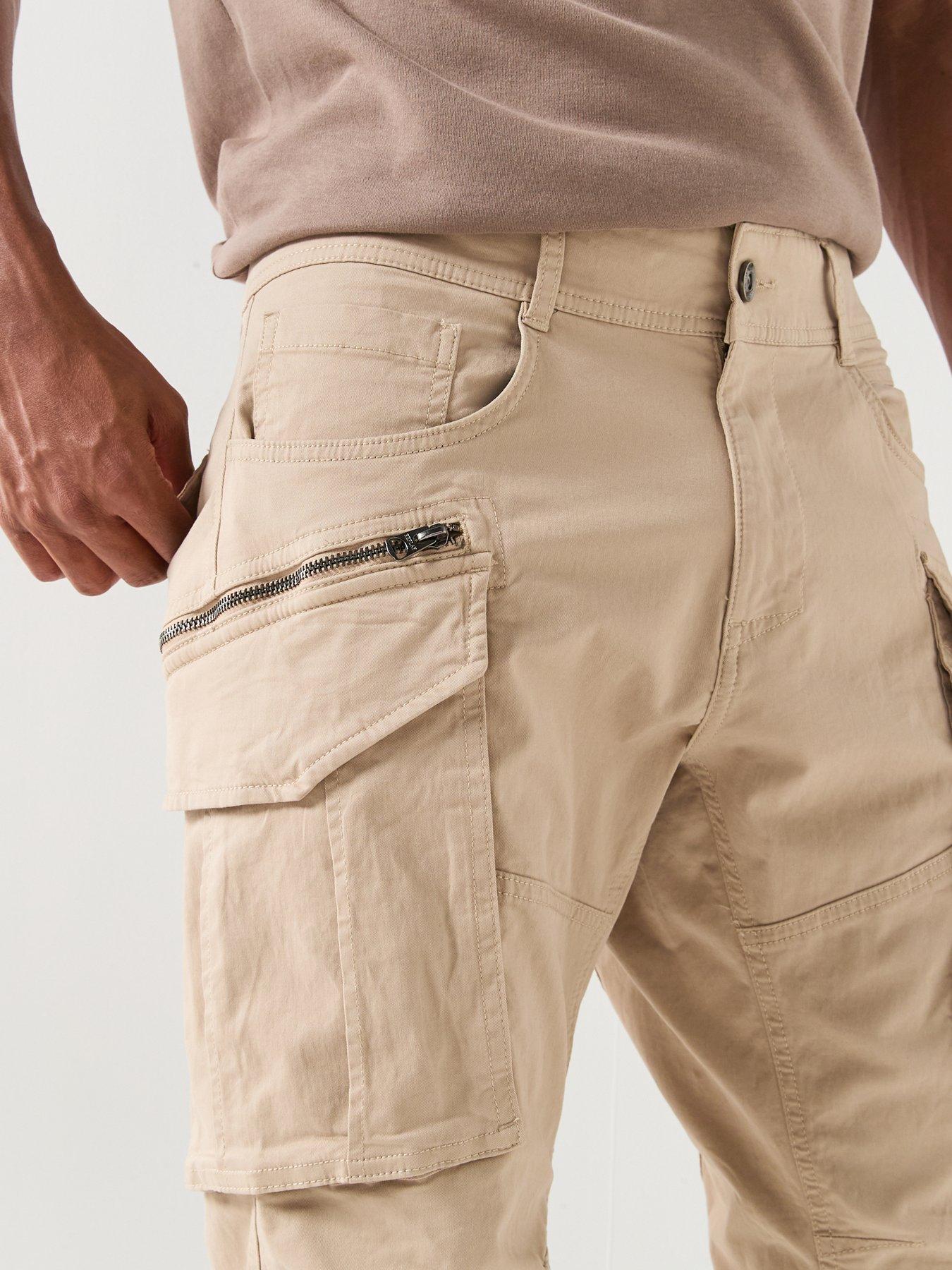 Image 6 of 6 of Replay Joe Cargo Cargo Trousers - Beige