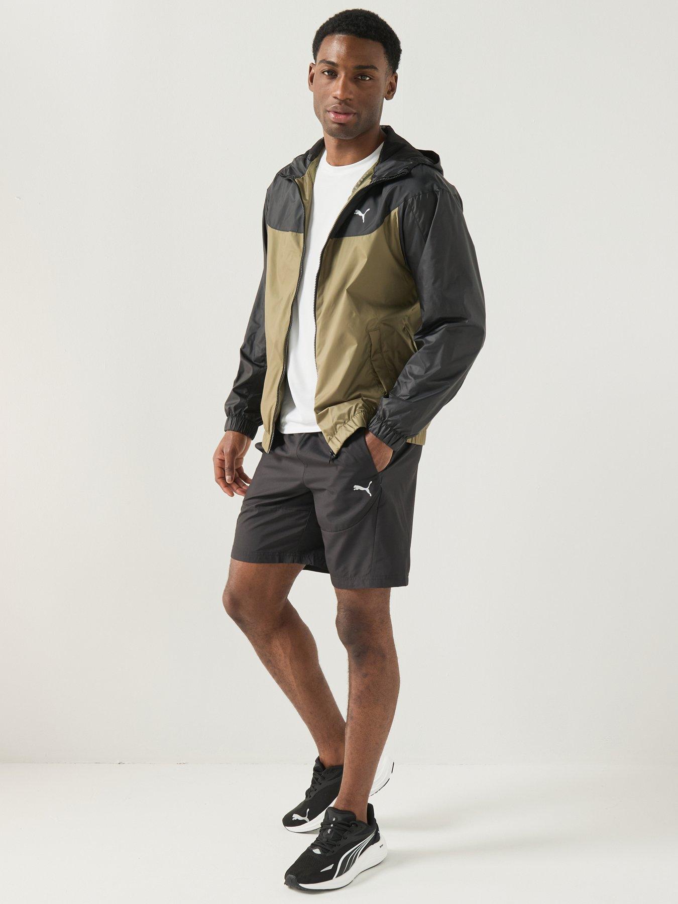 Image 3 of 5 of Puma Mens Relaxed Windbreaker - Khaki Green