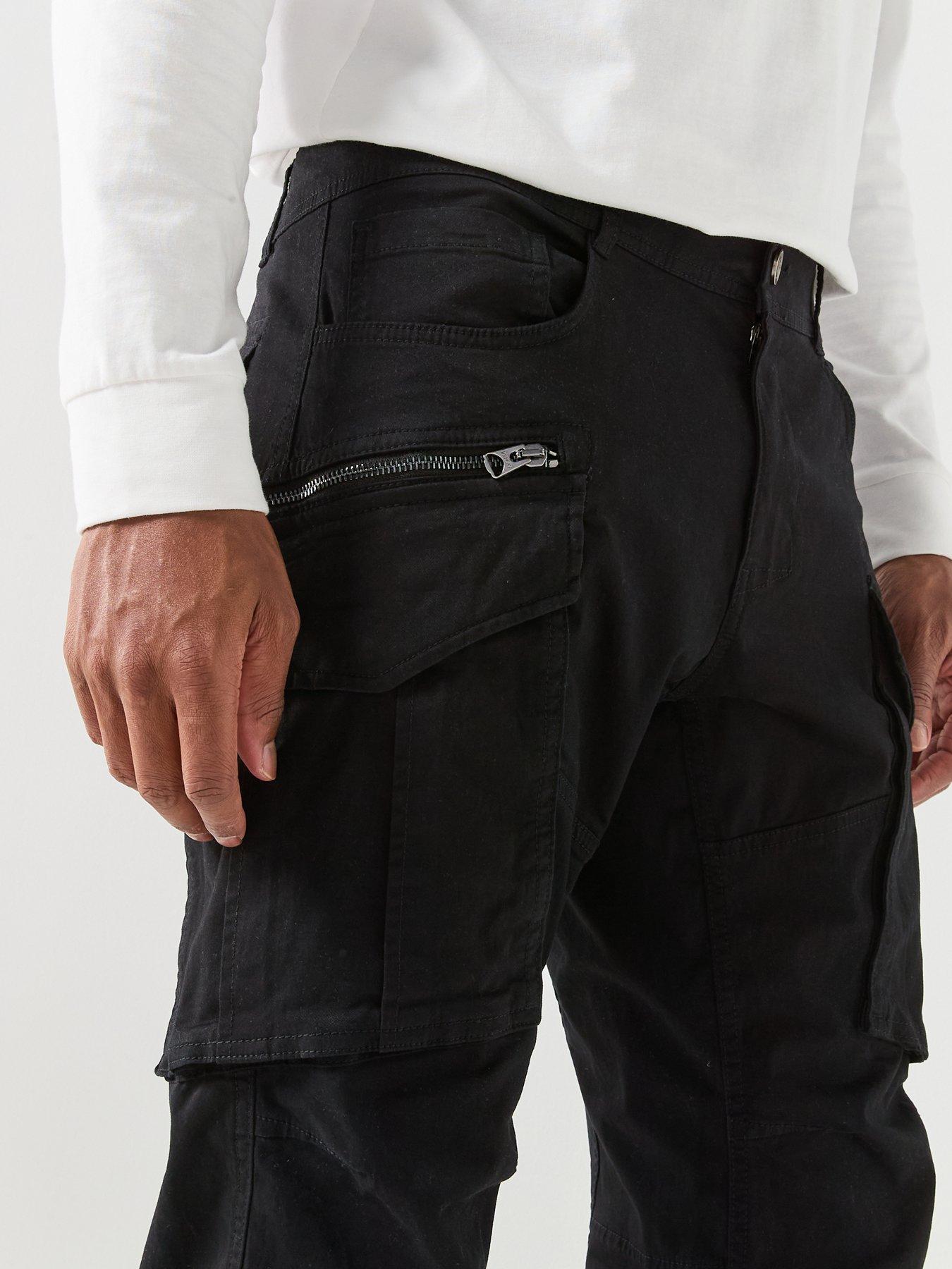 Image 6 of 6 of Replay Joe Cargo Cargo Trousers - Black