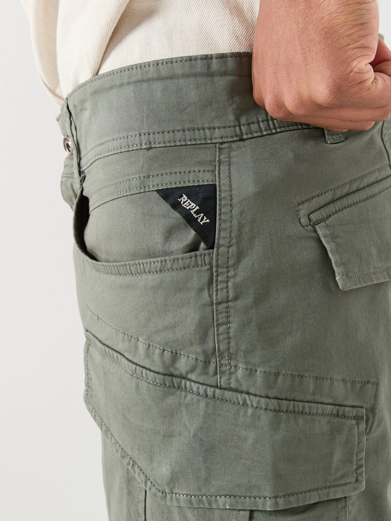 Image 5 of 6 of Replay Joe Cargo Shorts Cargo Shorts - Khaki