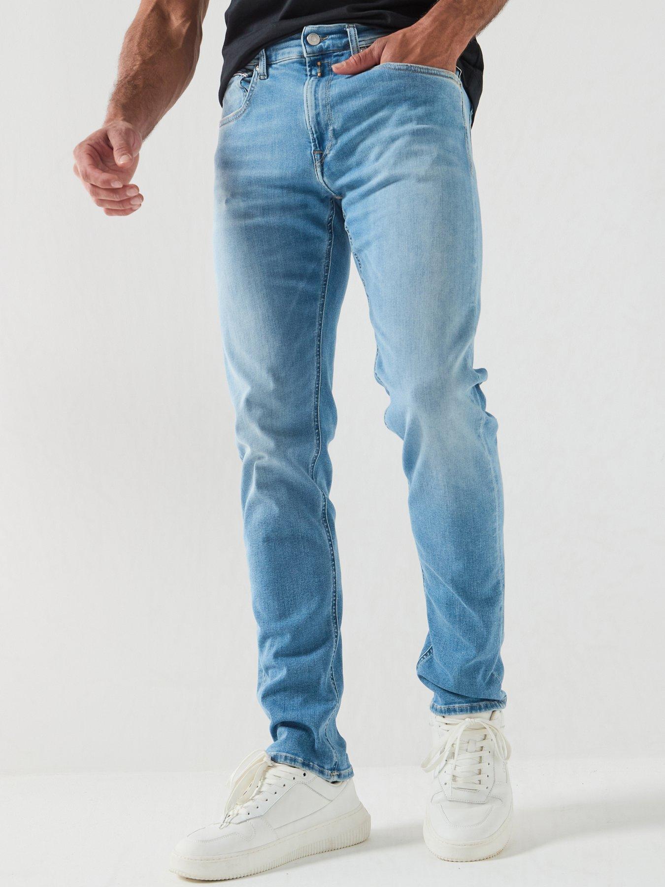 Replay Replay Grover Slim Straight Jeans - Light Blue