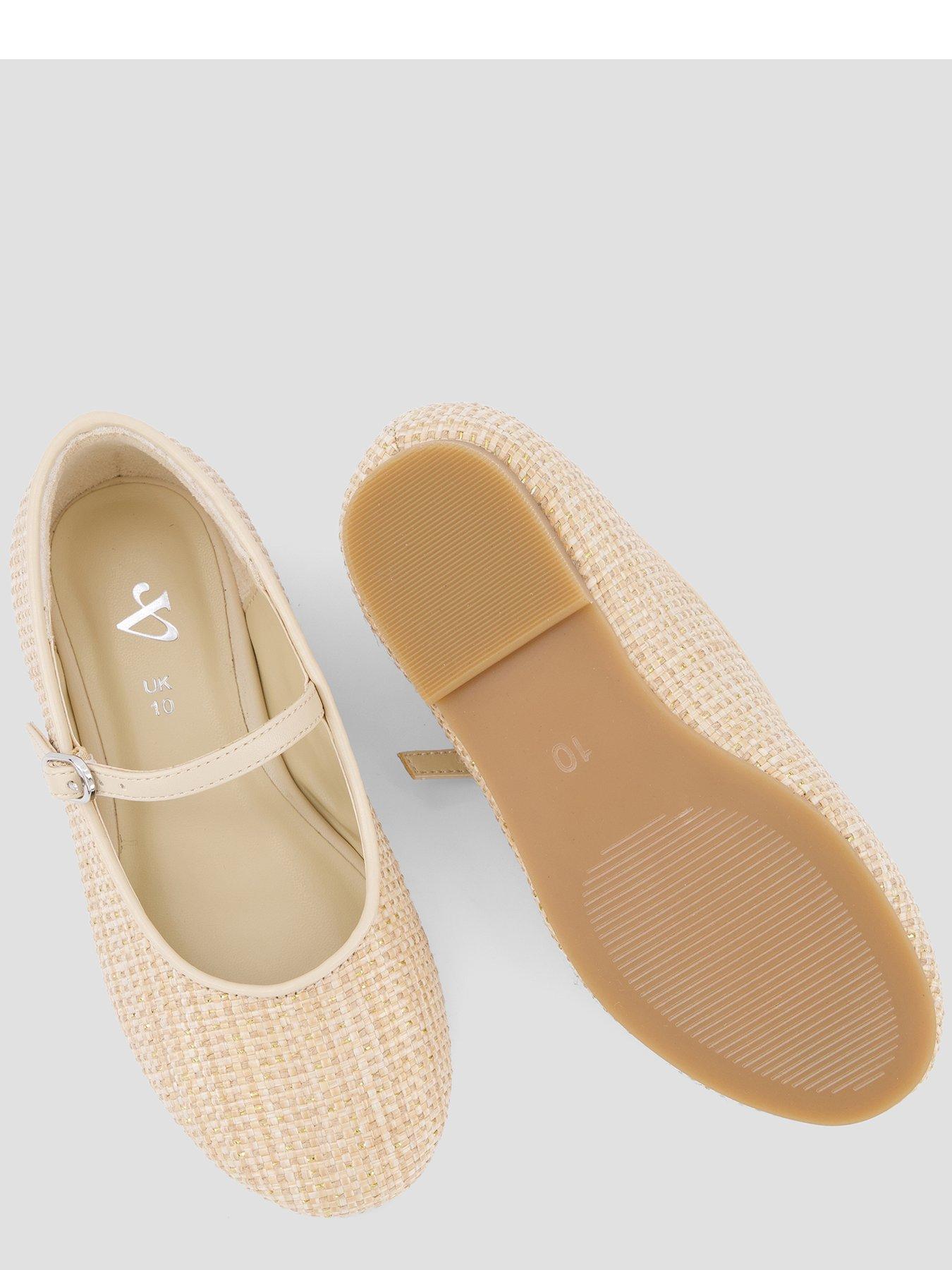 Image 4 of 7 of The Very Collection Raffia Ballet Flats
