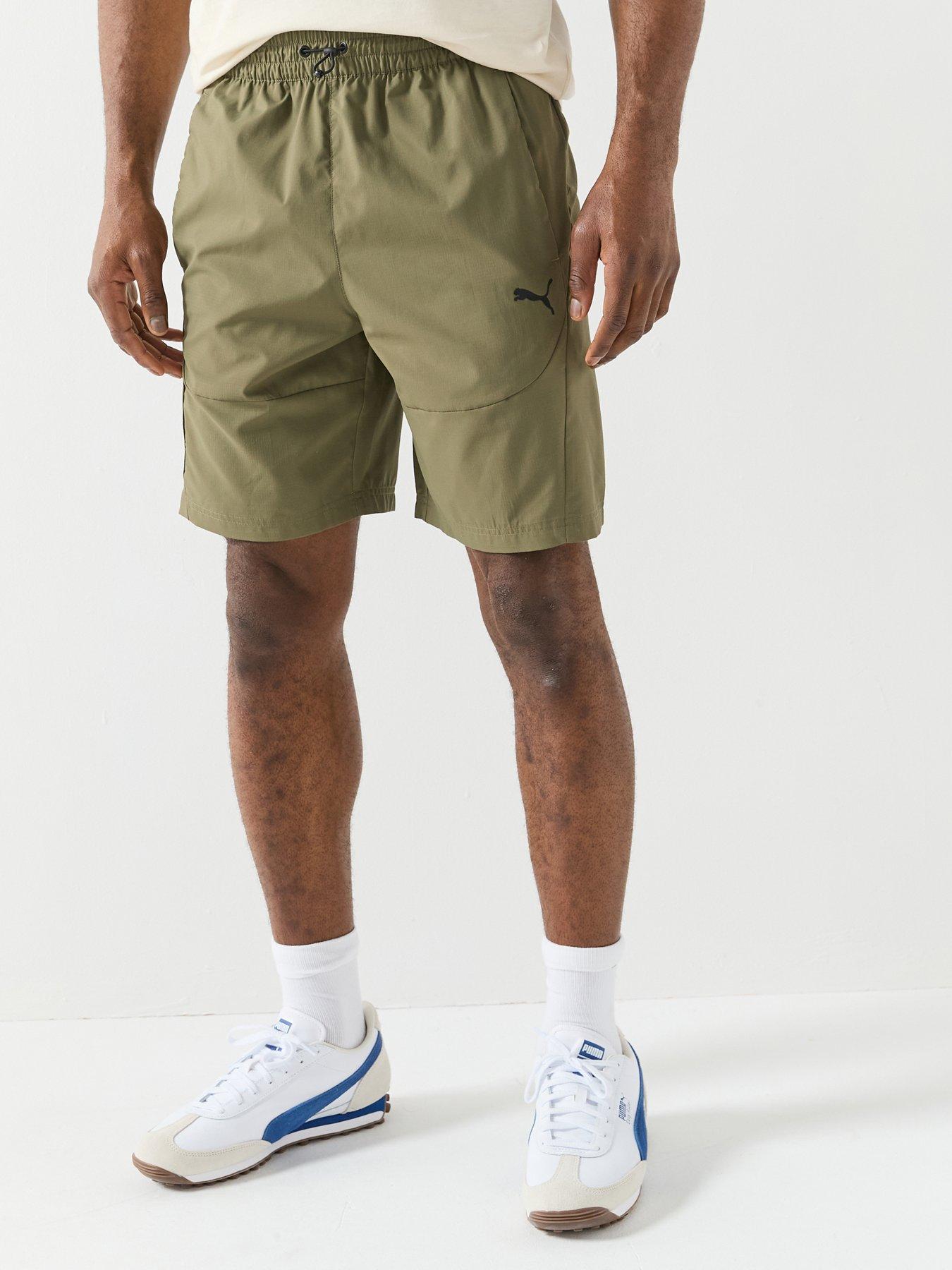 Puma Mens Tech Woven Cargo Shorts - Green