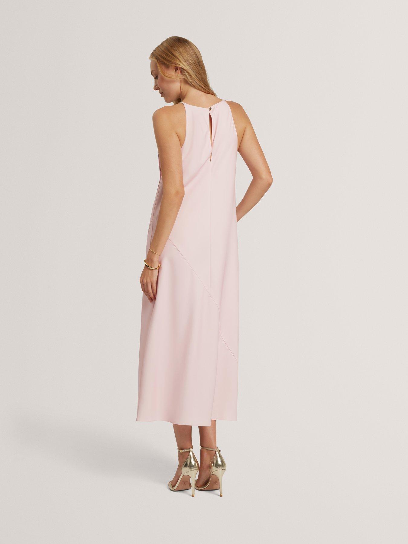 Image 2 of 7 of Ted Baker Floral Print Halter Neck Midi