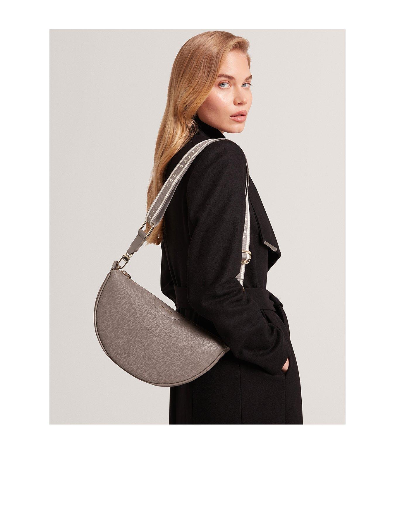 Image 1 of 5 of Ted Baker Webbing Leather Half Moon Cros