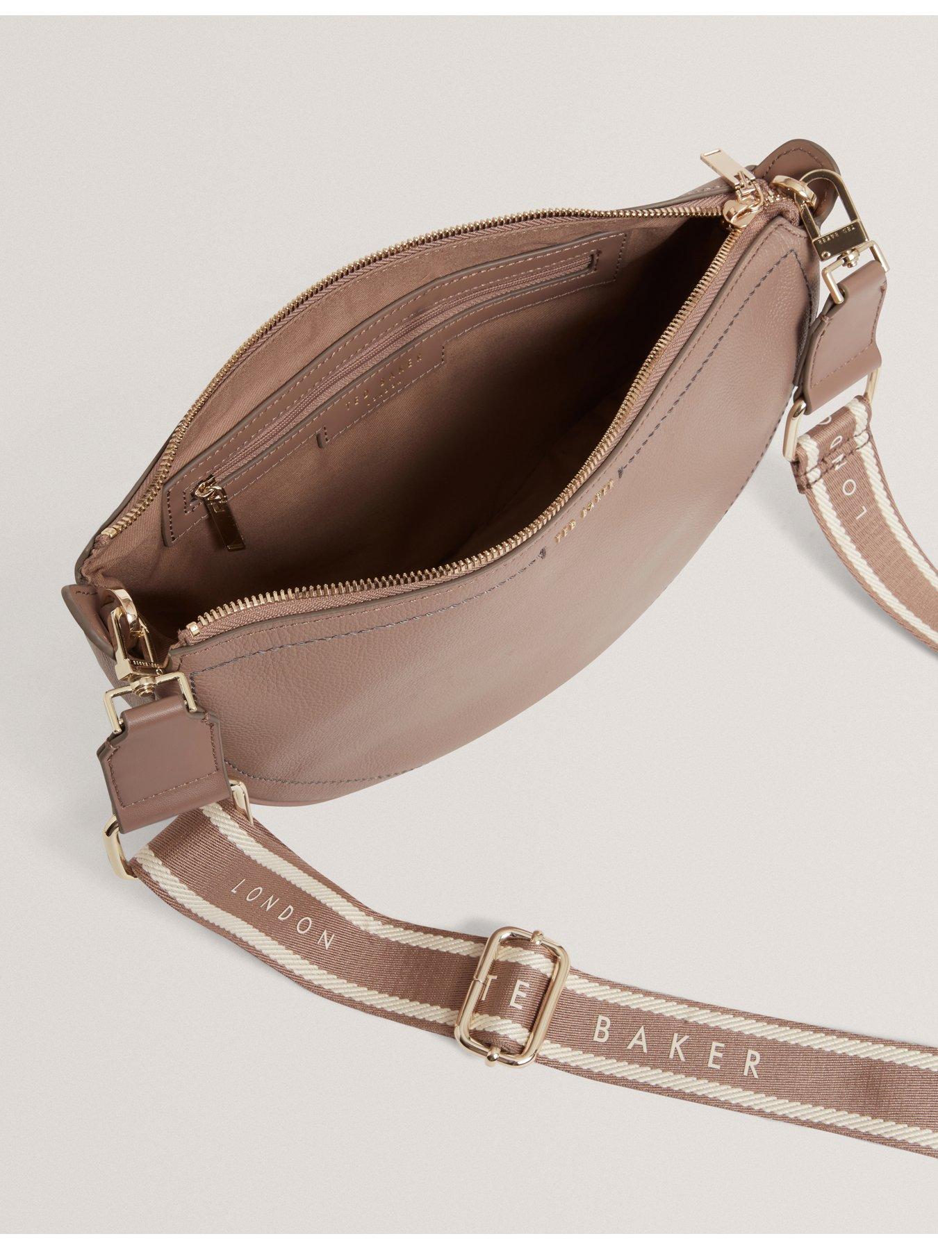 Image 5 of 5 of Ted Baker Webbing Leather Half Moon Cros