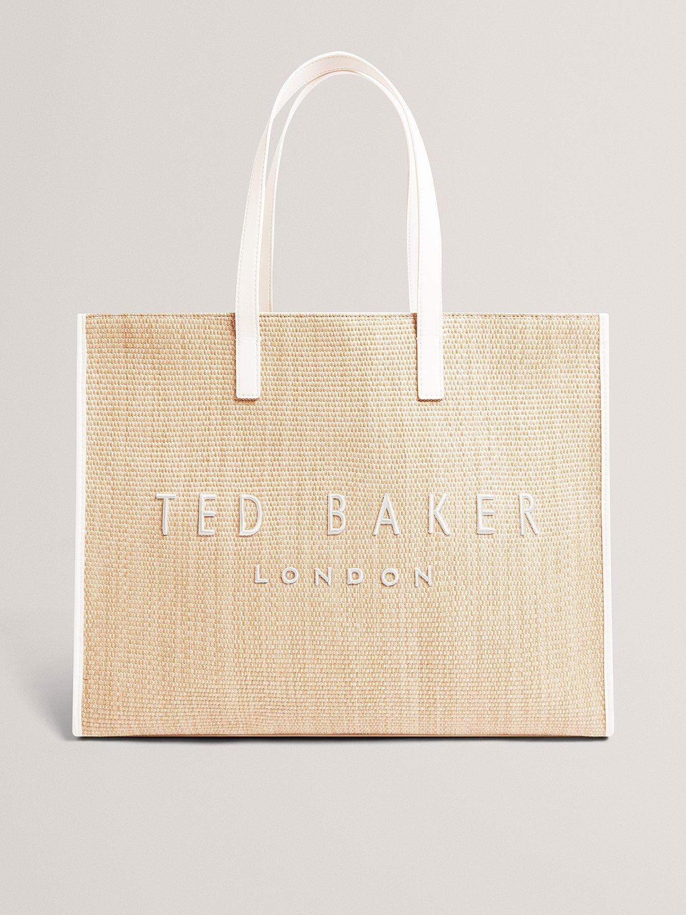 Ted Baker Faux Raffia Large Icon Bag
