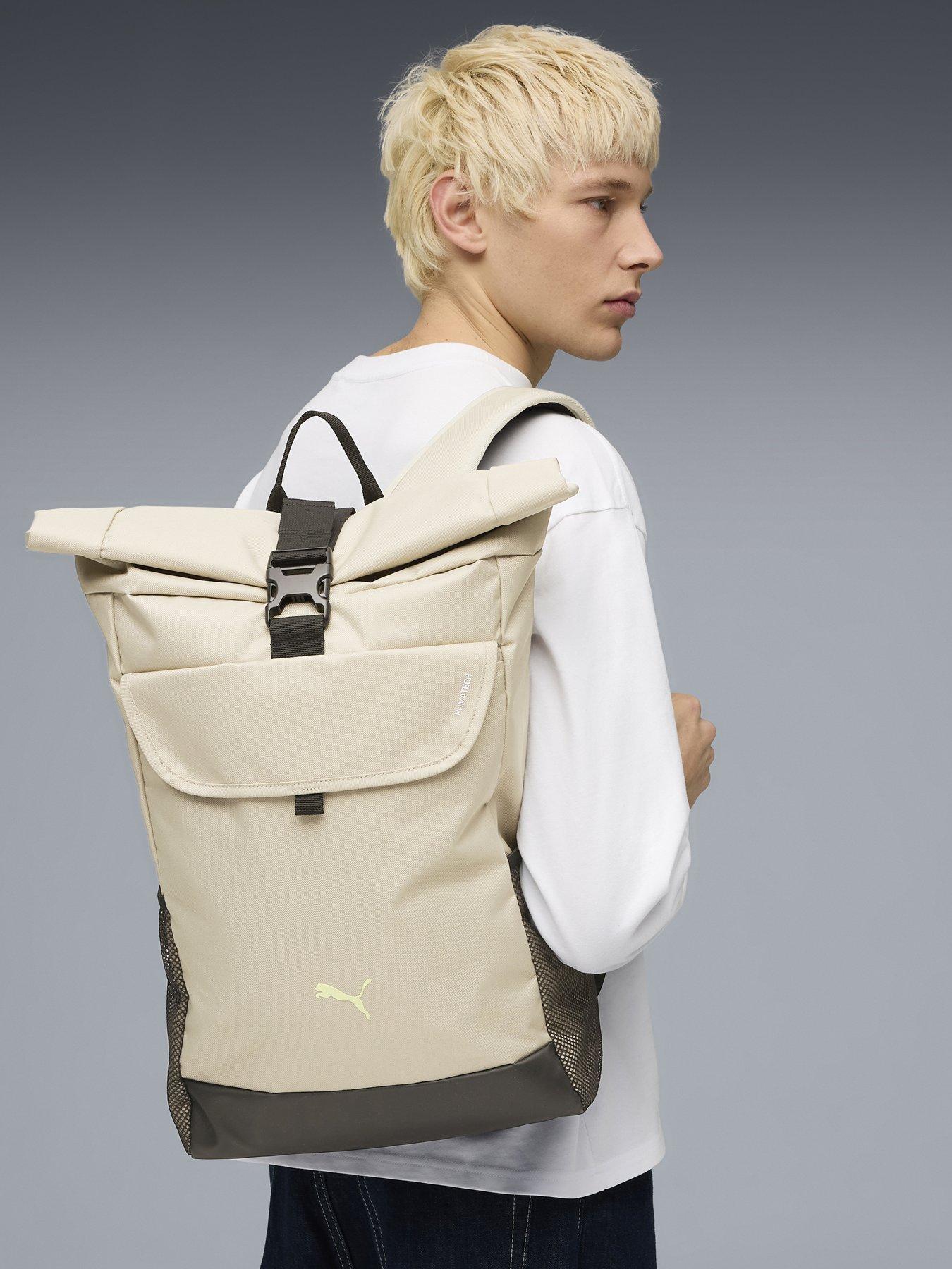 Image 2 of 4 of Puma Mens Tech Roll Top Backpack - Grey