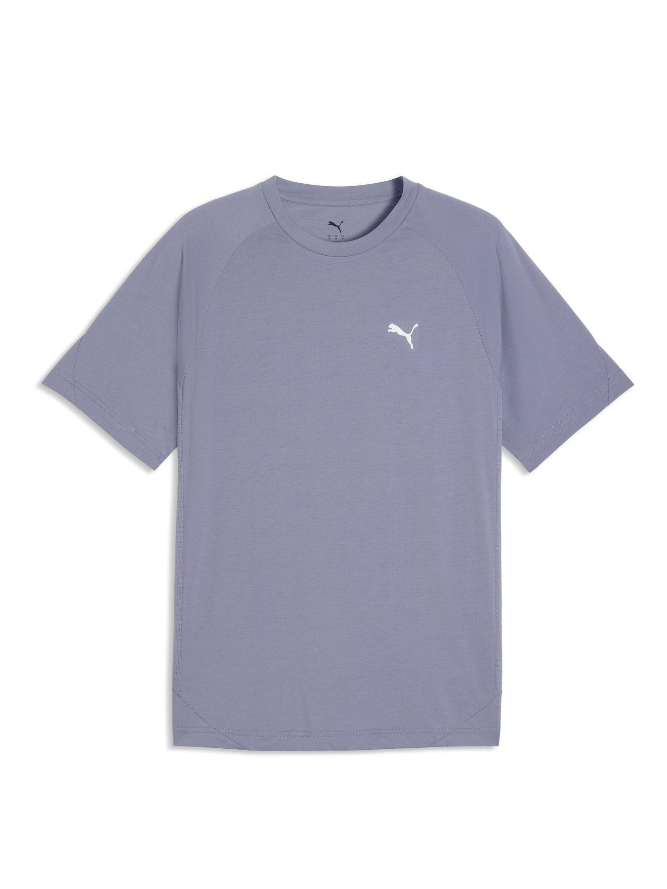 Puma: Mens Evostripe Short Sleeve T-Shirt - Grey