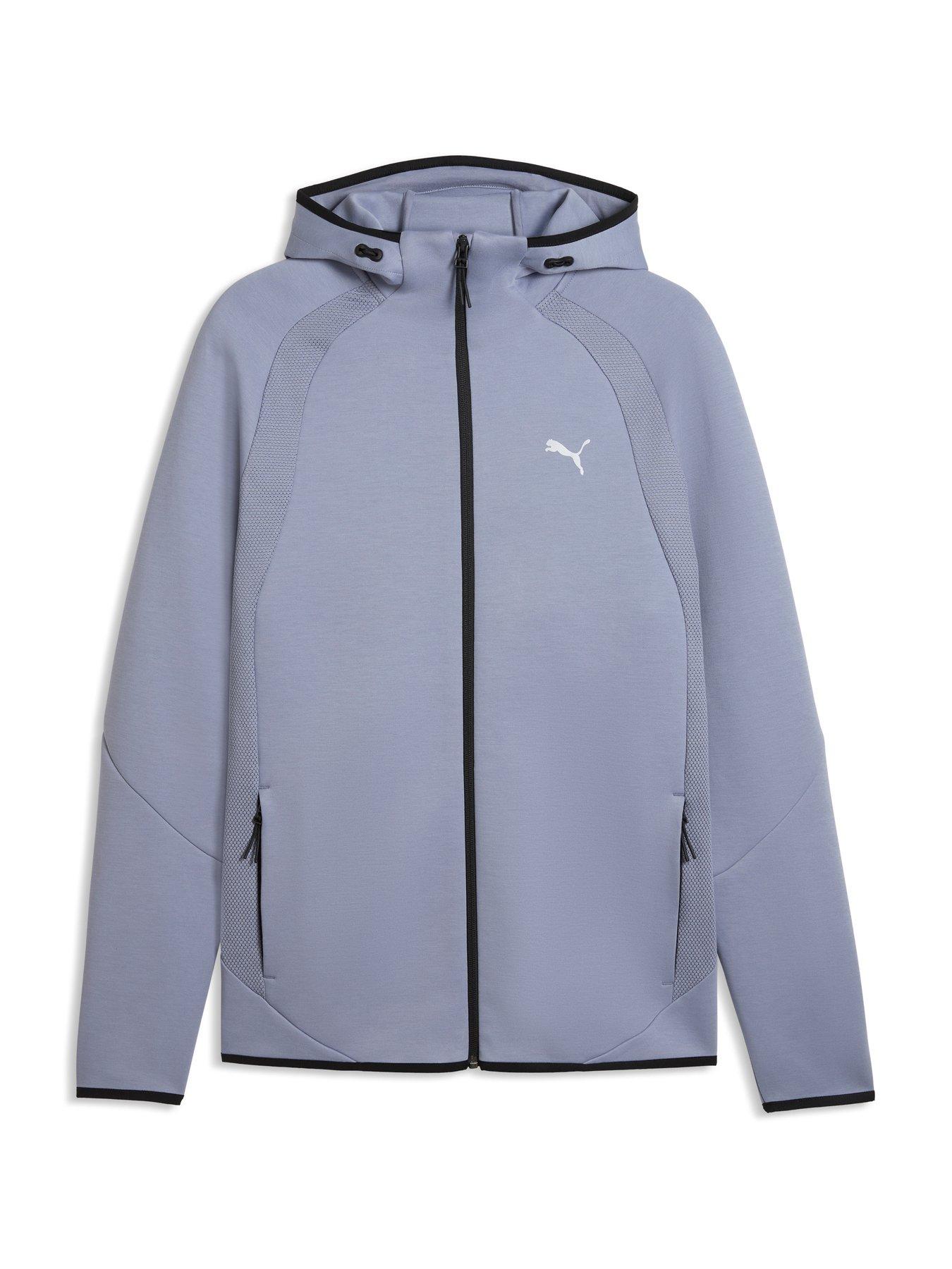 Image 4 of 5 of Puma Mens Evostripe FZ Hoodie - Grey