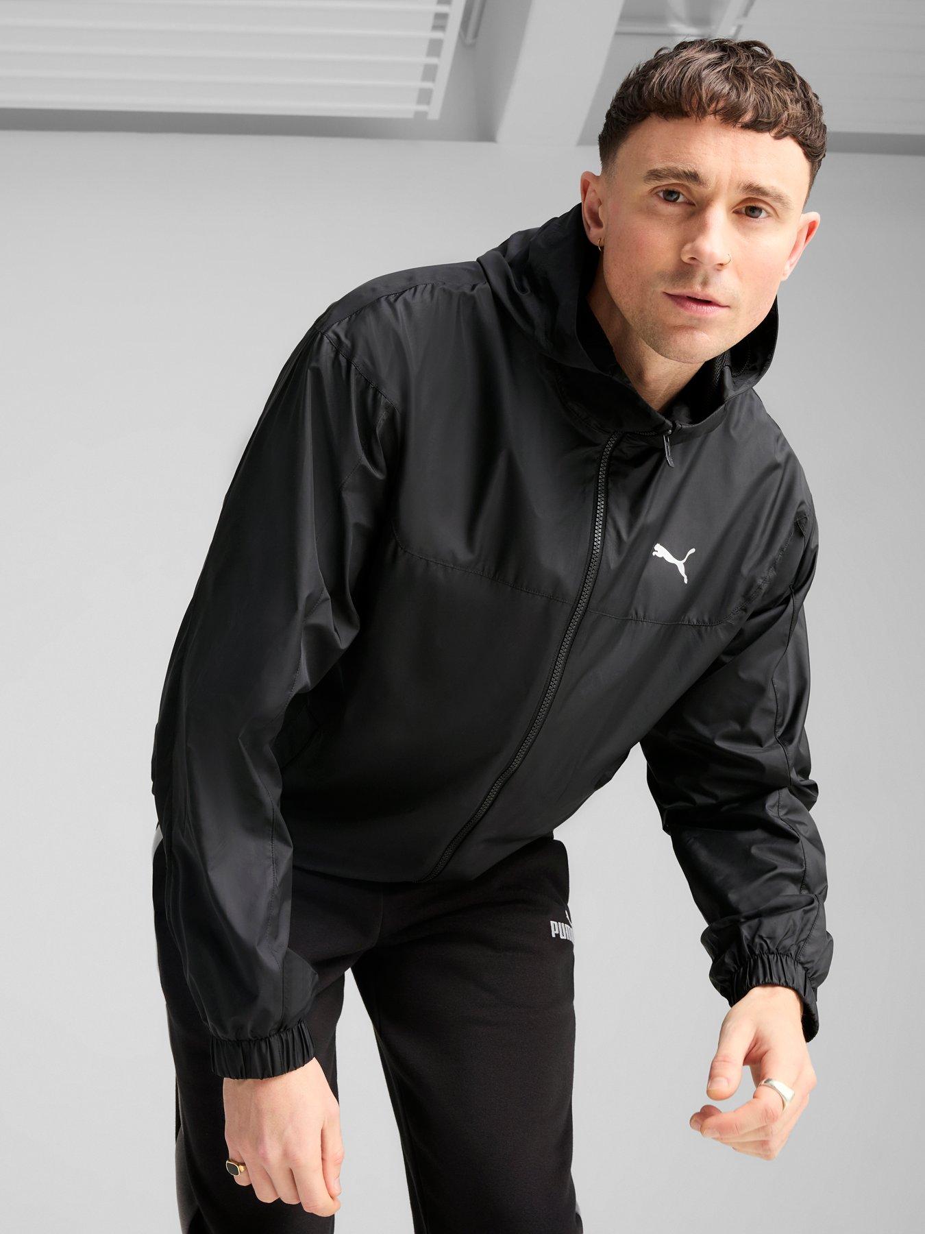 Puma: Mens Essential Relaxed Windbreaker - Black