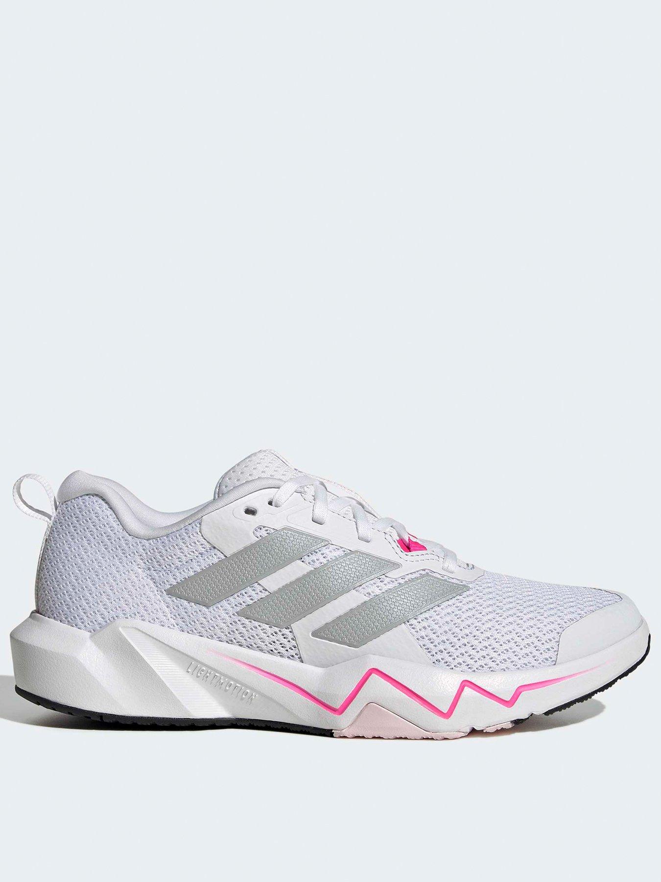 adidas Womens Training Rapidmove Go Trainer, Ftwwht/Silvmt/Lucpnk, Size 3.5, Women